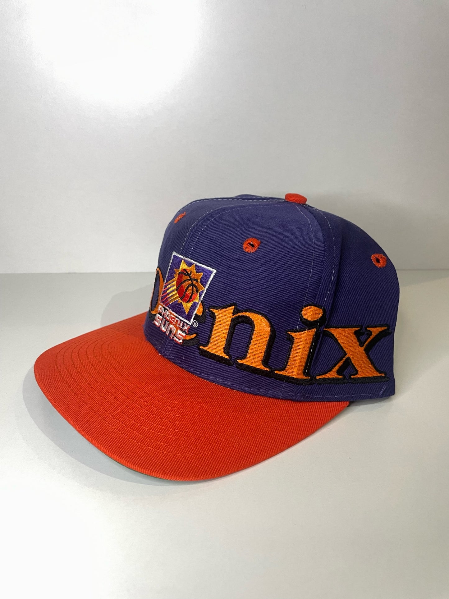 VINTAGE 90s PHOENIX SUNS LOGO 7 SNAPBACK CAP HAT