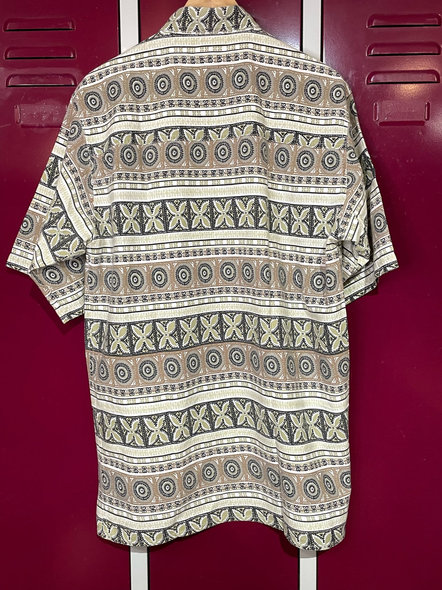 VINTAGE GATSBY OVERSIZE SHORT SLEEVES SHIRT SZ: M