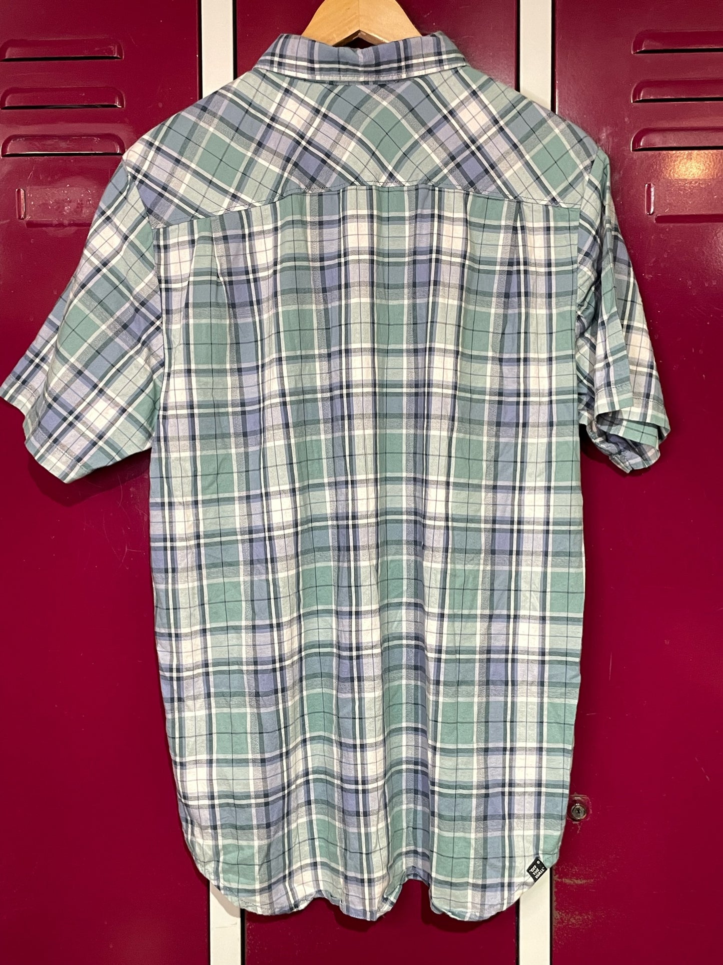VANS CHECKED SHORT SLEEVES SHIRT SZ: M