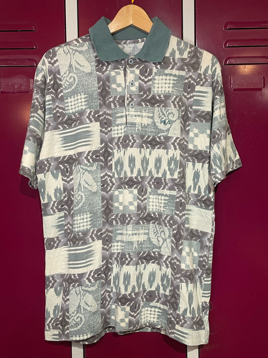 VINTAGE 90s FILA POLO  SZ: M