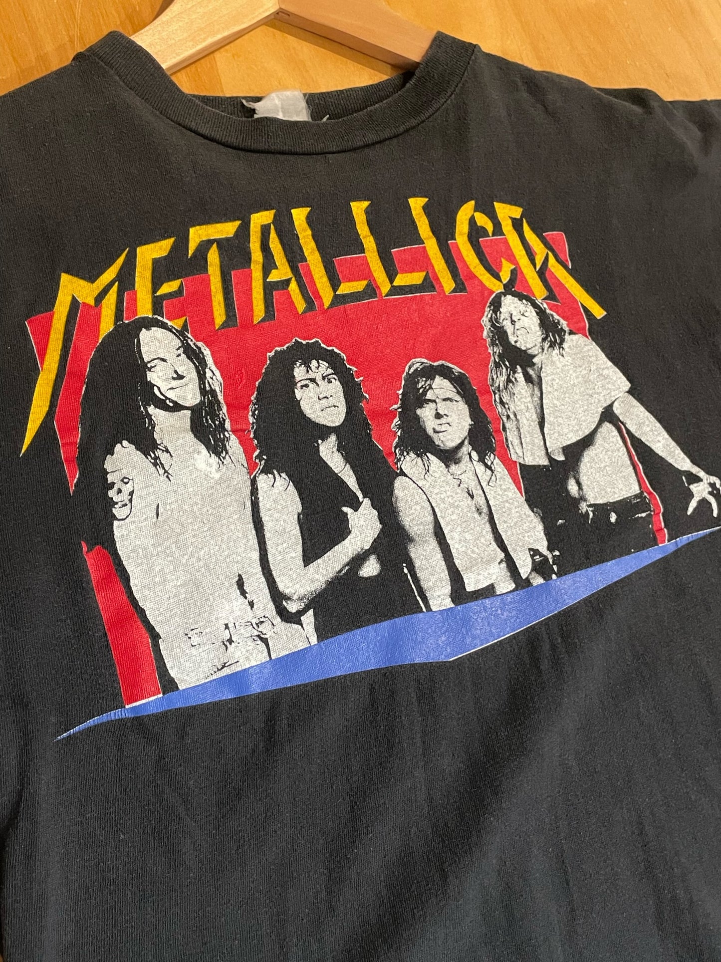 VINTAGE 80s METALLICA MUSIC BAND T-SHIRT SZ: S