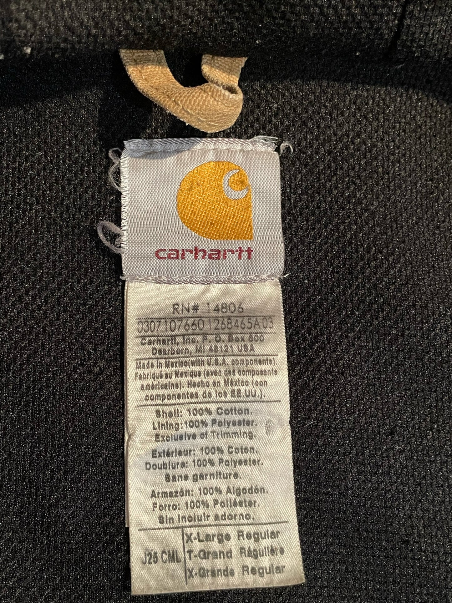 CARHARTT WIP ACTIVE ZIPED HOODED SZ: XL