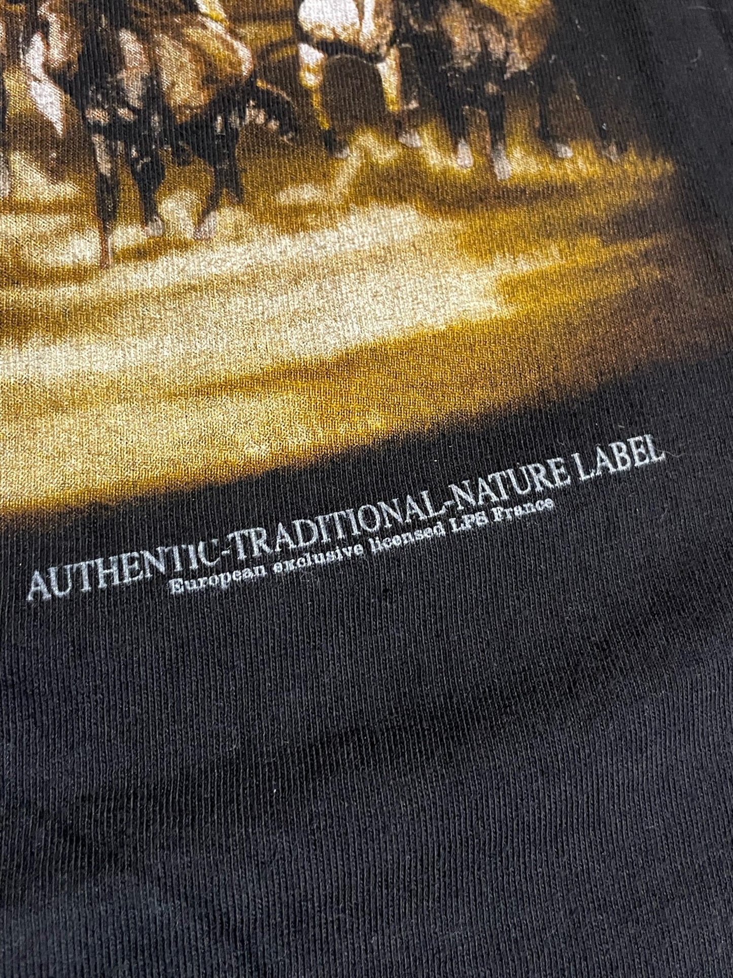 VINTAGE AMERICAN SPIRIT "NATIVE INDIAN CHIEF" T-SHIRT SZ: L