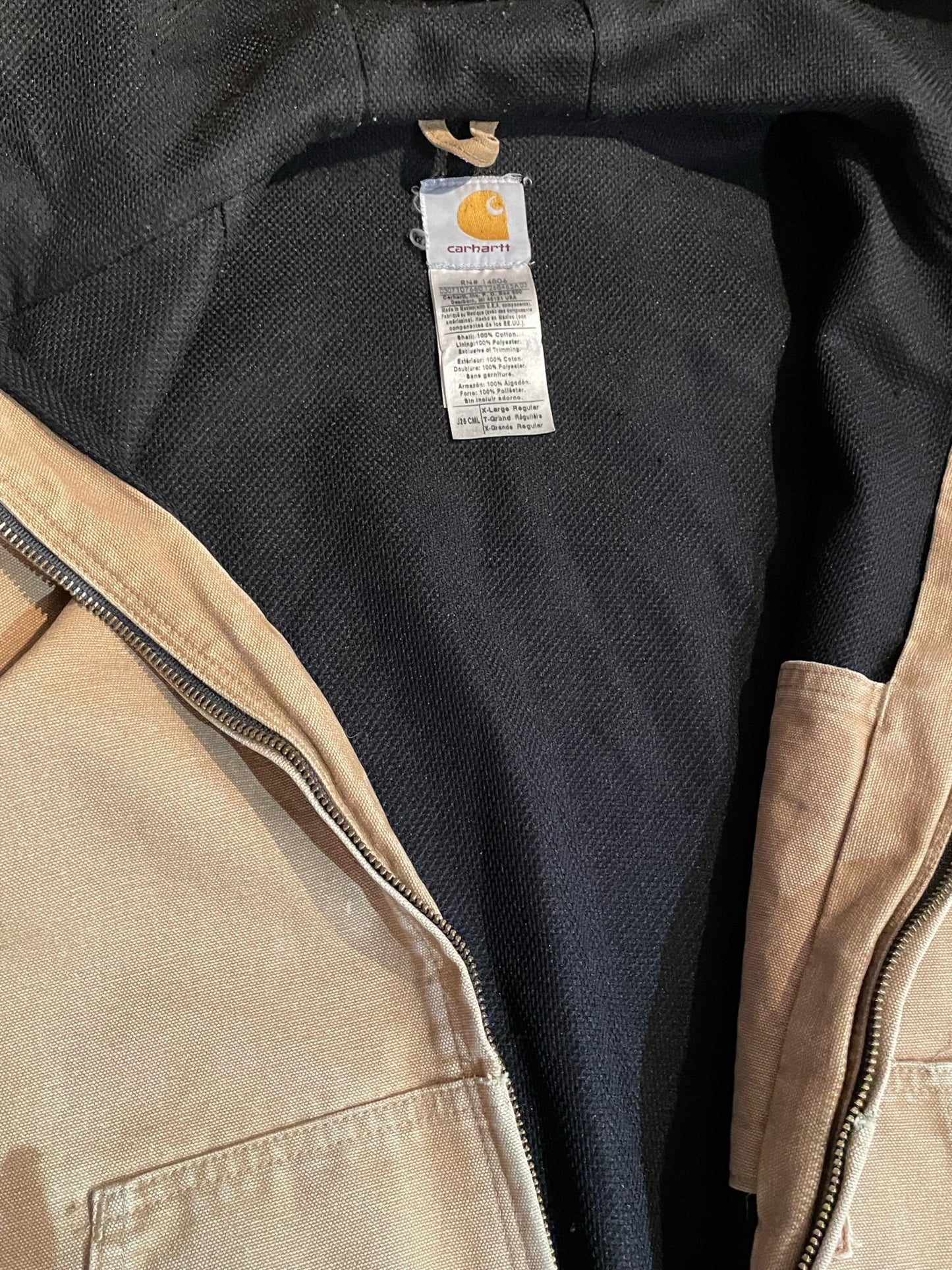 CARHARTT WIP ACTIVE ZIPED HOODED SZ: XL