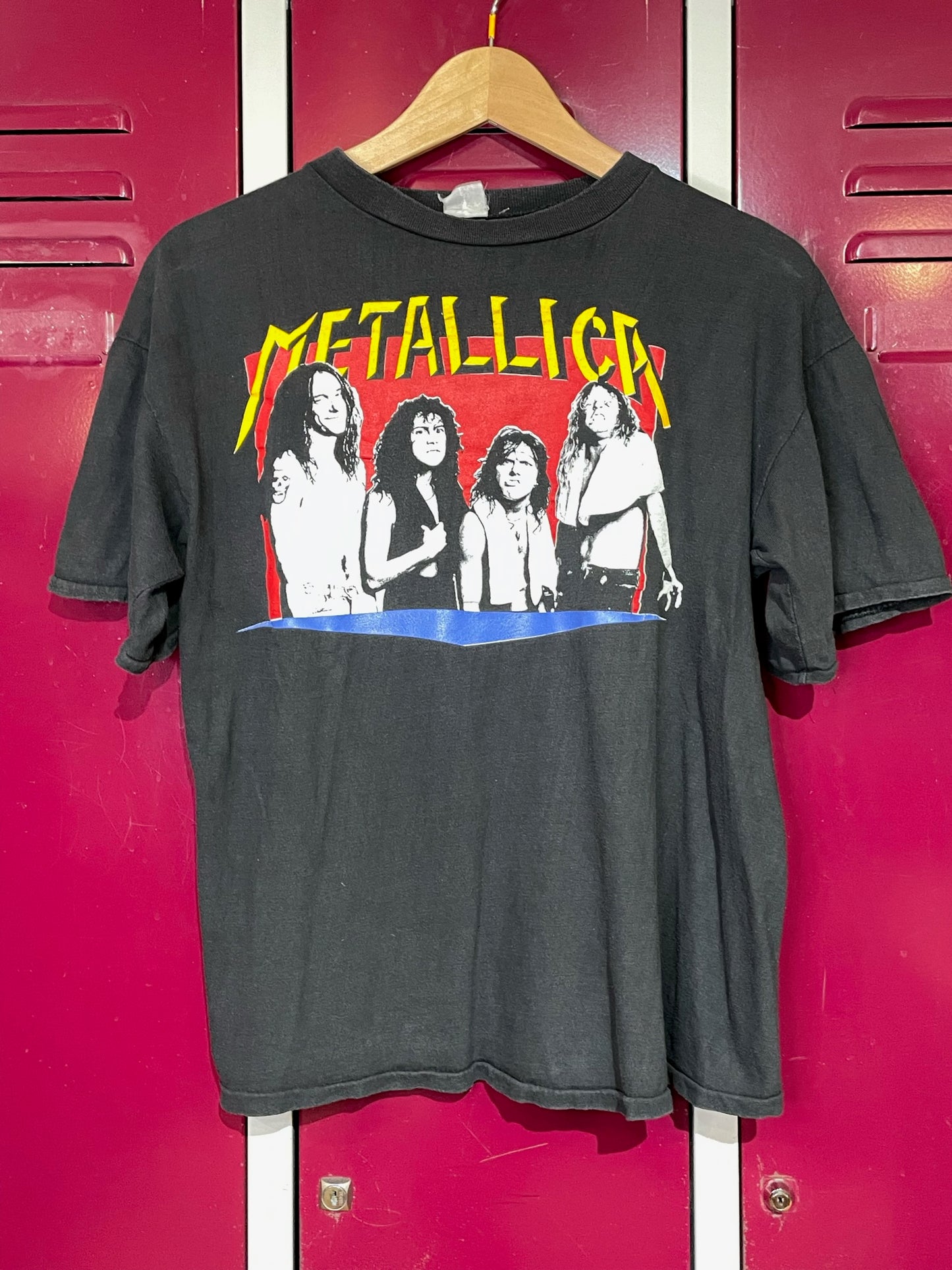 VINTAGE 80s METALLICA MUSIC BAND T-SHIRT SZ: S