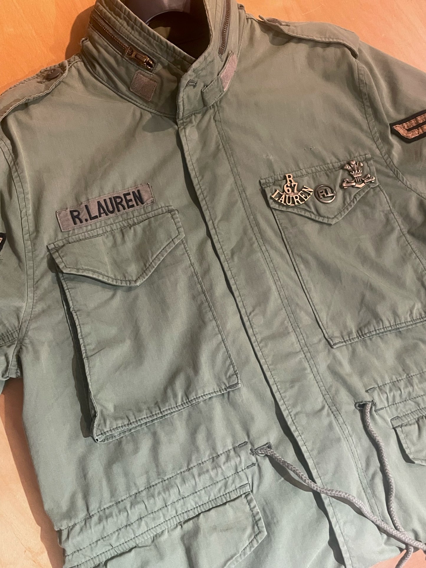 RALPH LAUREN "PINS" MILITARY M65 FIELD JACKET SZ: M