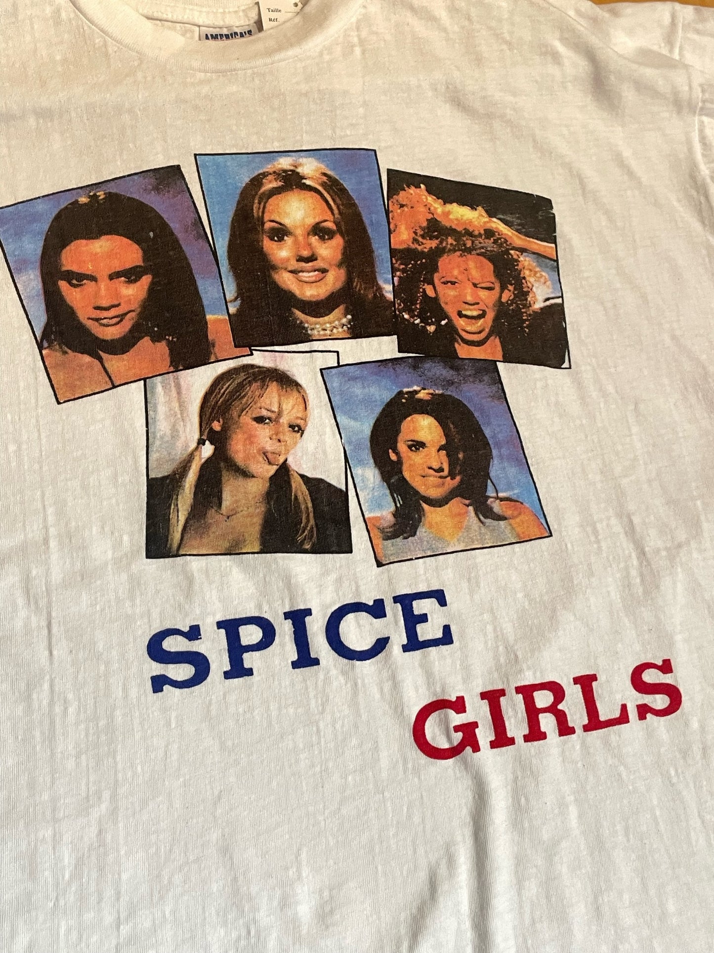 VINTAGE 90s SPICE GIRLS MUSIC BAND T-SHIRT SZ: XL