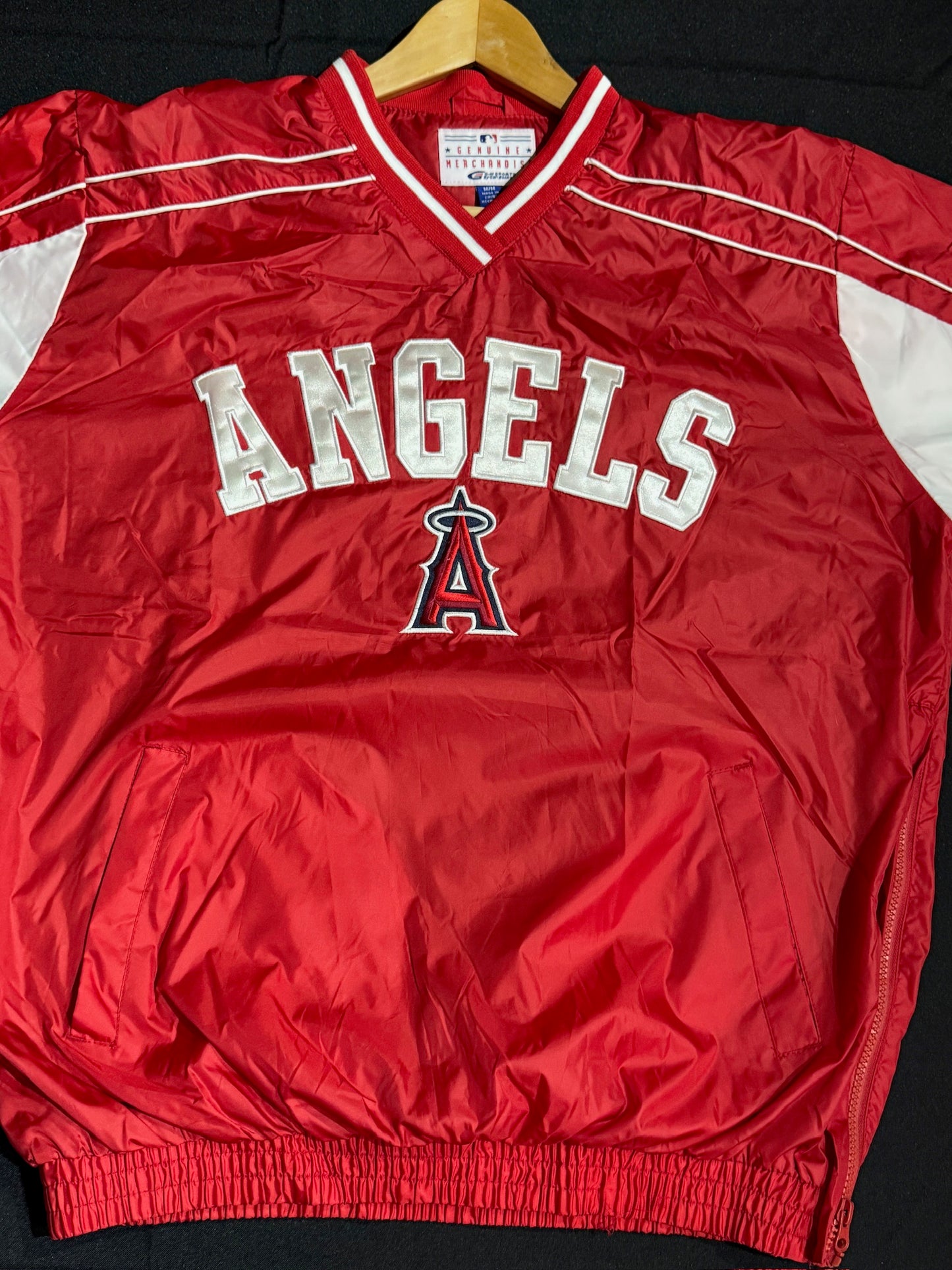 VINTAGE G-III SPORTS LOS ANGELES ANGELS PULLOVER WINDBREAKER JACKET  SZ: M