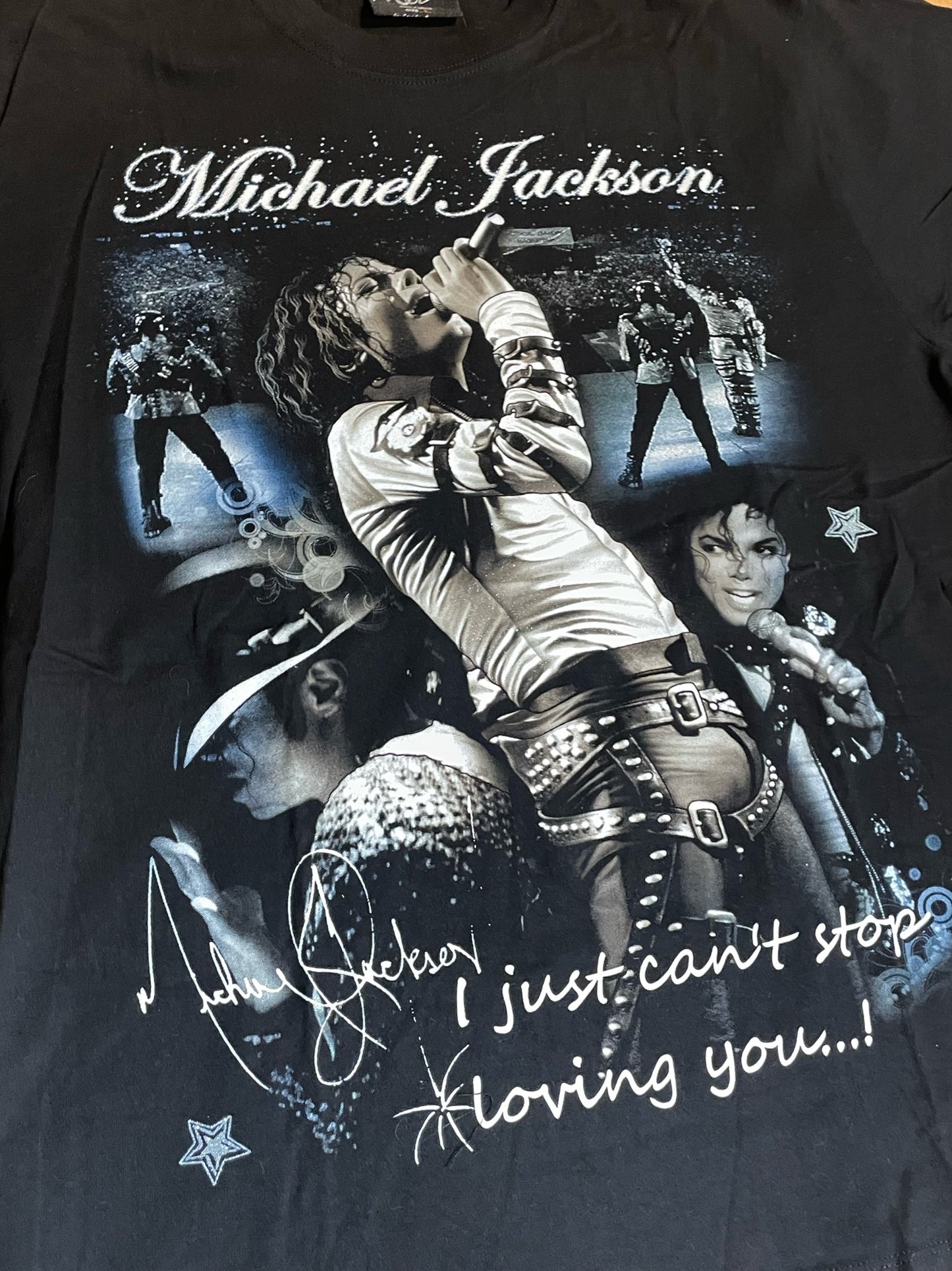 MICHAEL JACKSON "TRIBUTE" MUSIC T-SHIRT SZ: L