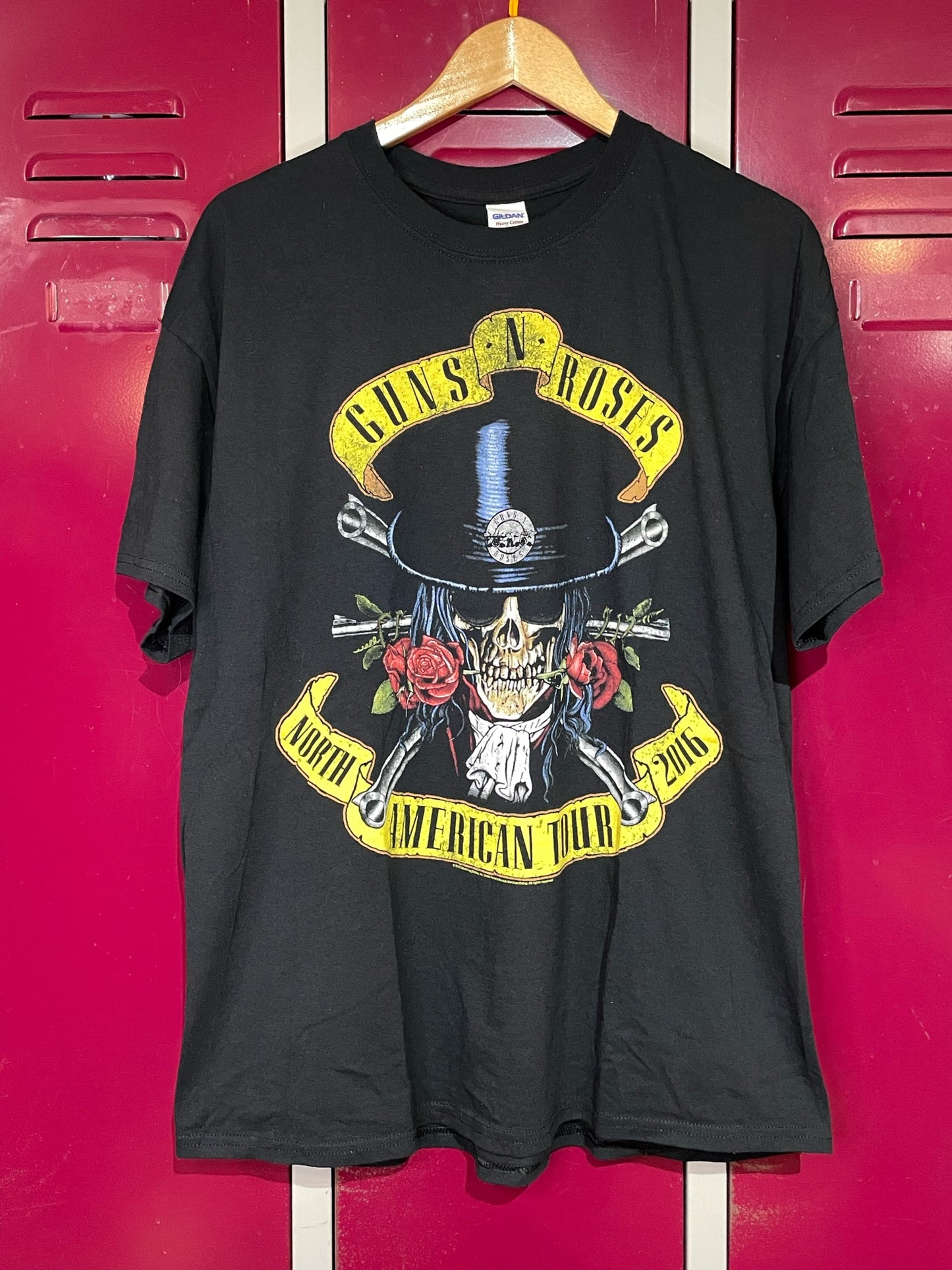 GUNS N' ROSES "NORTH AMERICAN TOUR 2016" MUSIC BAND T-SHIRT SZ: XL