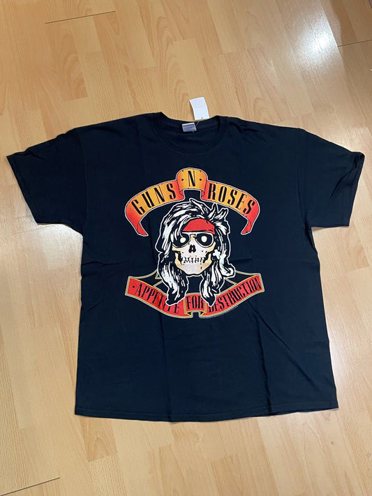 GUNS N ROSES "APPETITE FOR DESTRUCTION" MUSIC BAND T-SHIRT  SZ: XL