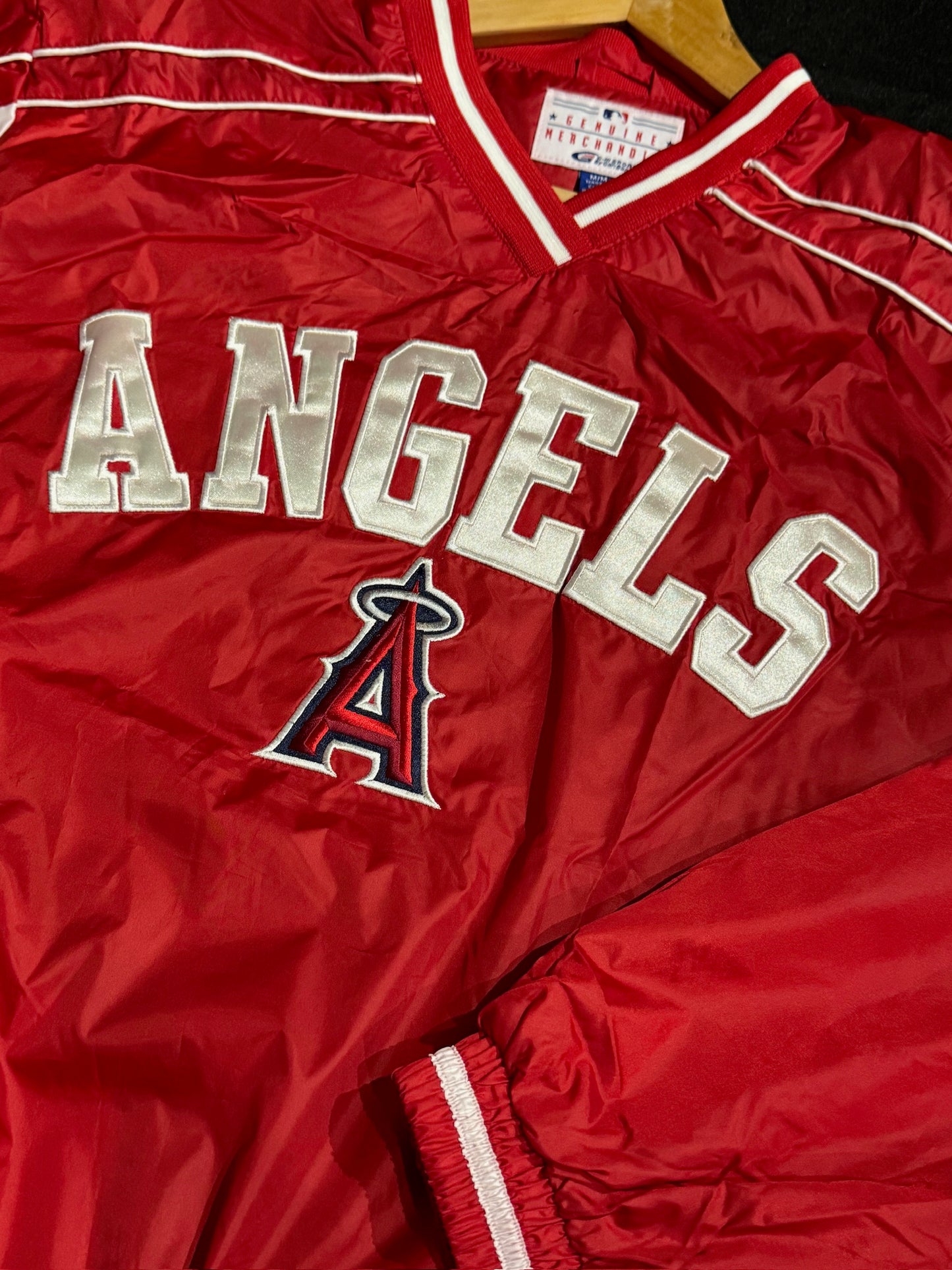 VINTAGE G-III SPORTS LOS ANGELES ANGELS PULLOVER WINDBREAKER JACKET  SZ: M