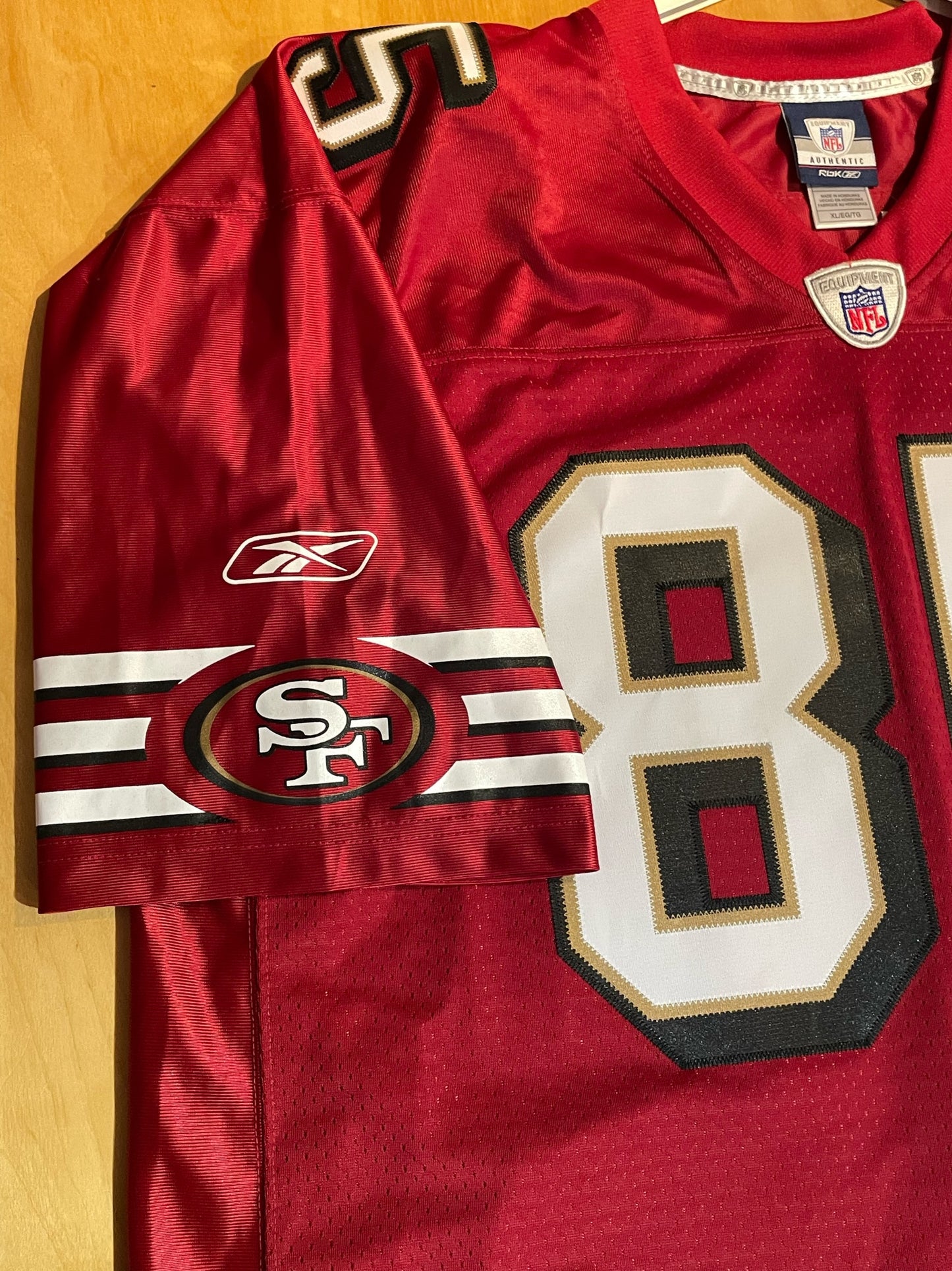 REEBOK SAN FRANCISCO 49ERS "V. DAVIS" NFL FOOTBALL JERSEY  SZ: XL