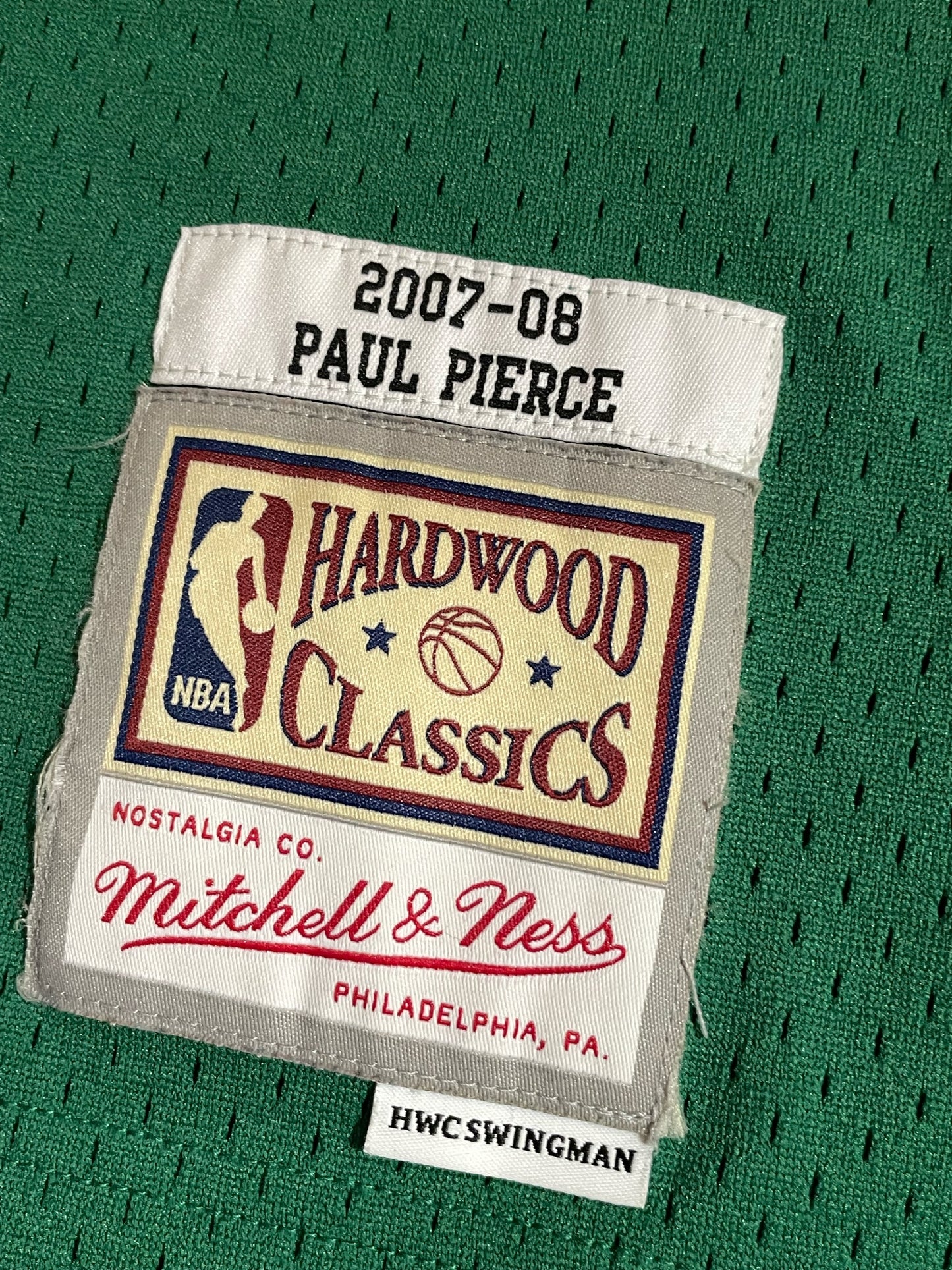 MITCHELL & NESS BOSTON CELTICS "PAUL PIERCE" NBA JERSEY SZ: L