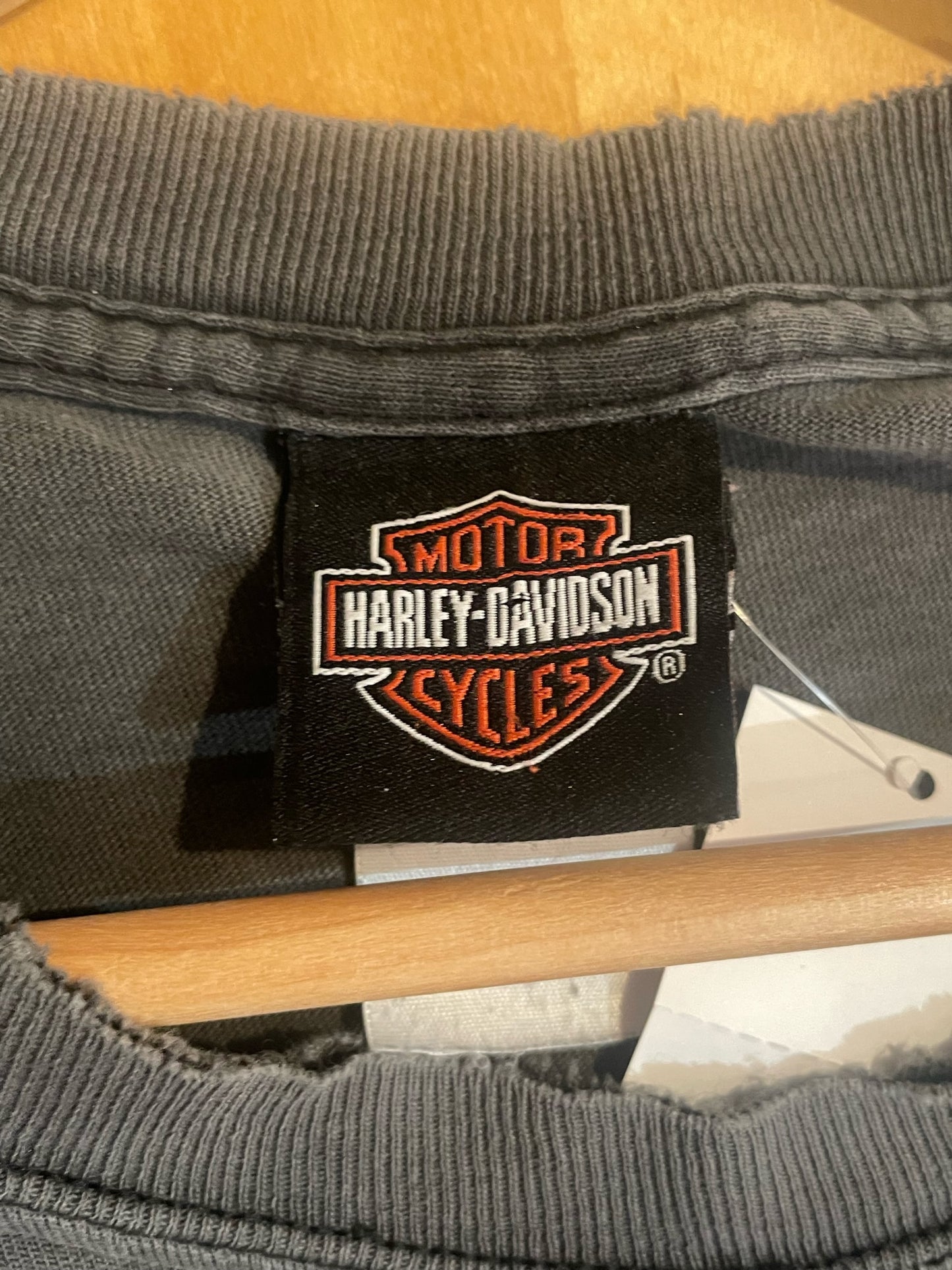 VINTAGE 2002 HARLEY DAVIDSON "ALBUQUERQUE" MOTOR CYCLES T-SHIRT SZ: L