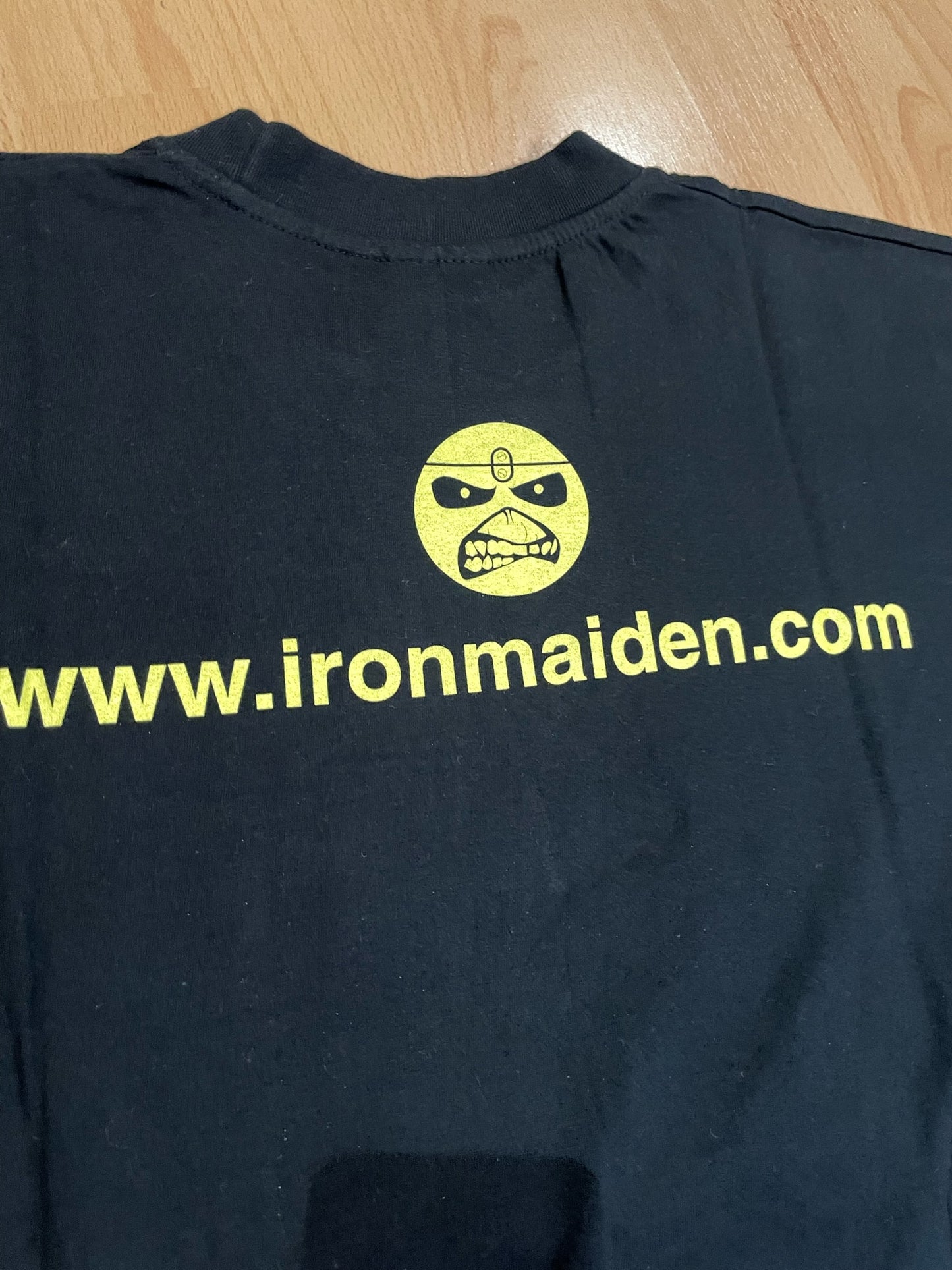 IRON MAIDEN "MERRY CHRISTMAS/HAPPY NEW BEER" MUSIC BAND T-SHIRT SZ: XL