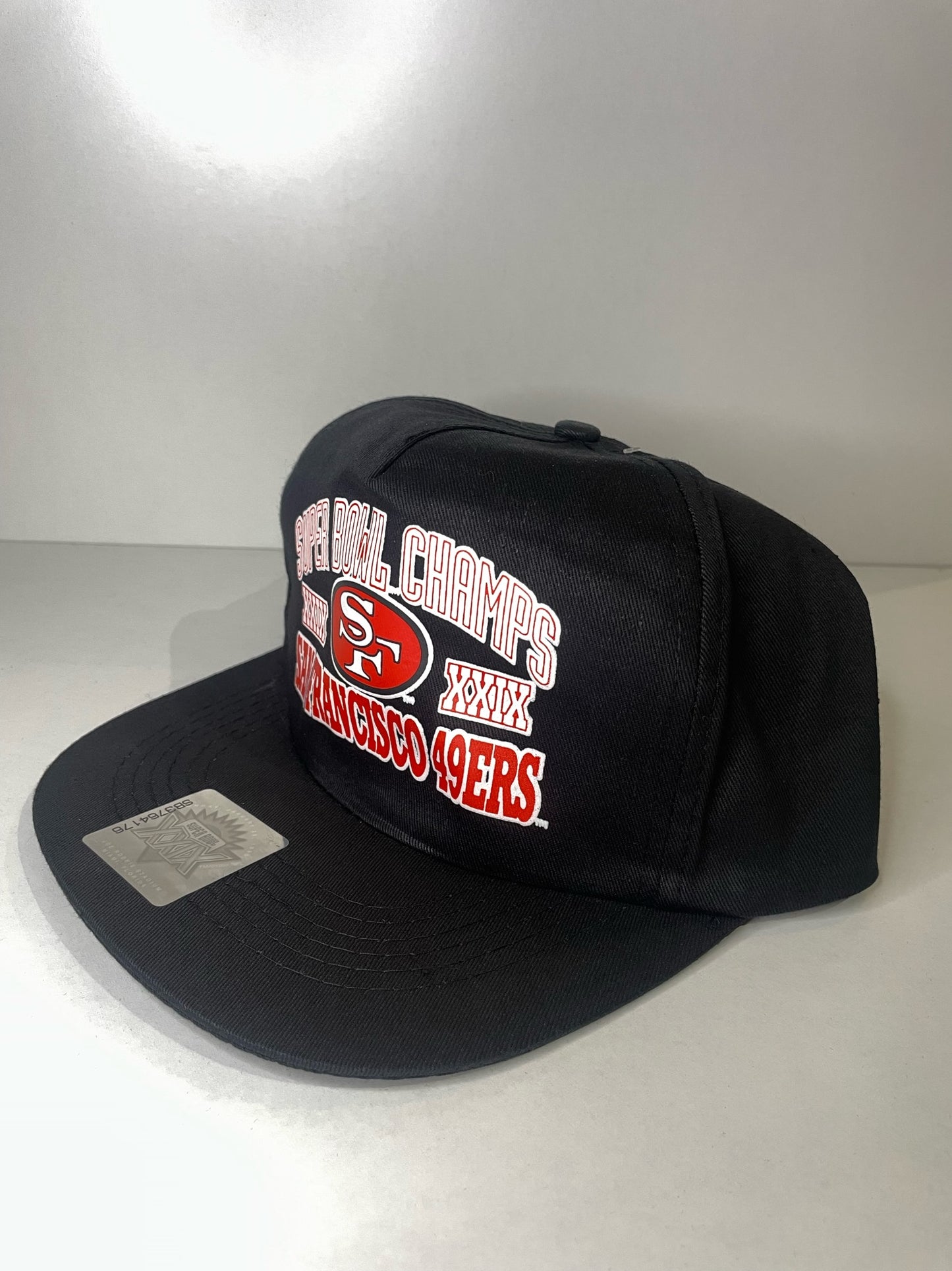 "DS" VINTAGE 90s SAN FRANCISCO 49ERS LOGO 7 UNIVERSAL SNAPBACK CAP HAT