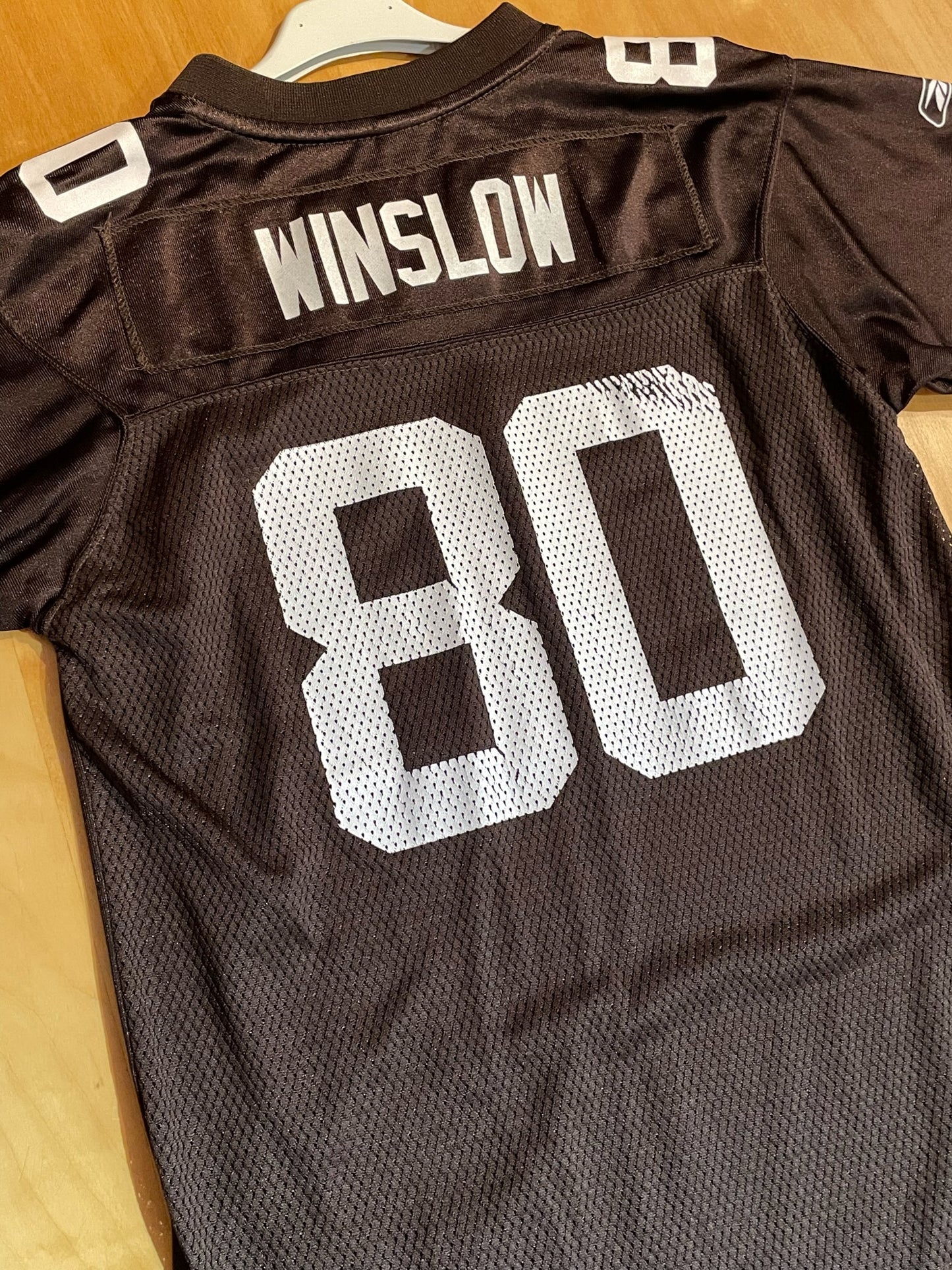 "YOUTH" REEBOK CLEVELAND BROWNS "K.WINSLOW" NFL JERSEY SZ: YOUTH L