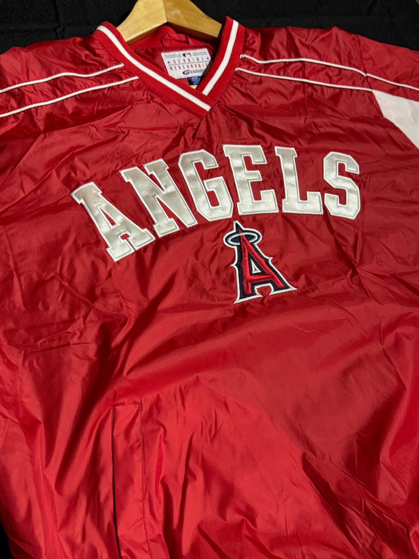 VINTAGE G-III SPORTS LOS ANGELES ANGELS PULLOVER WINDBREAKER JACKET  SZ: M