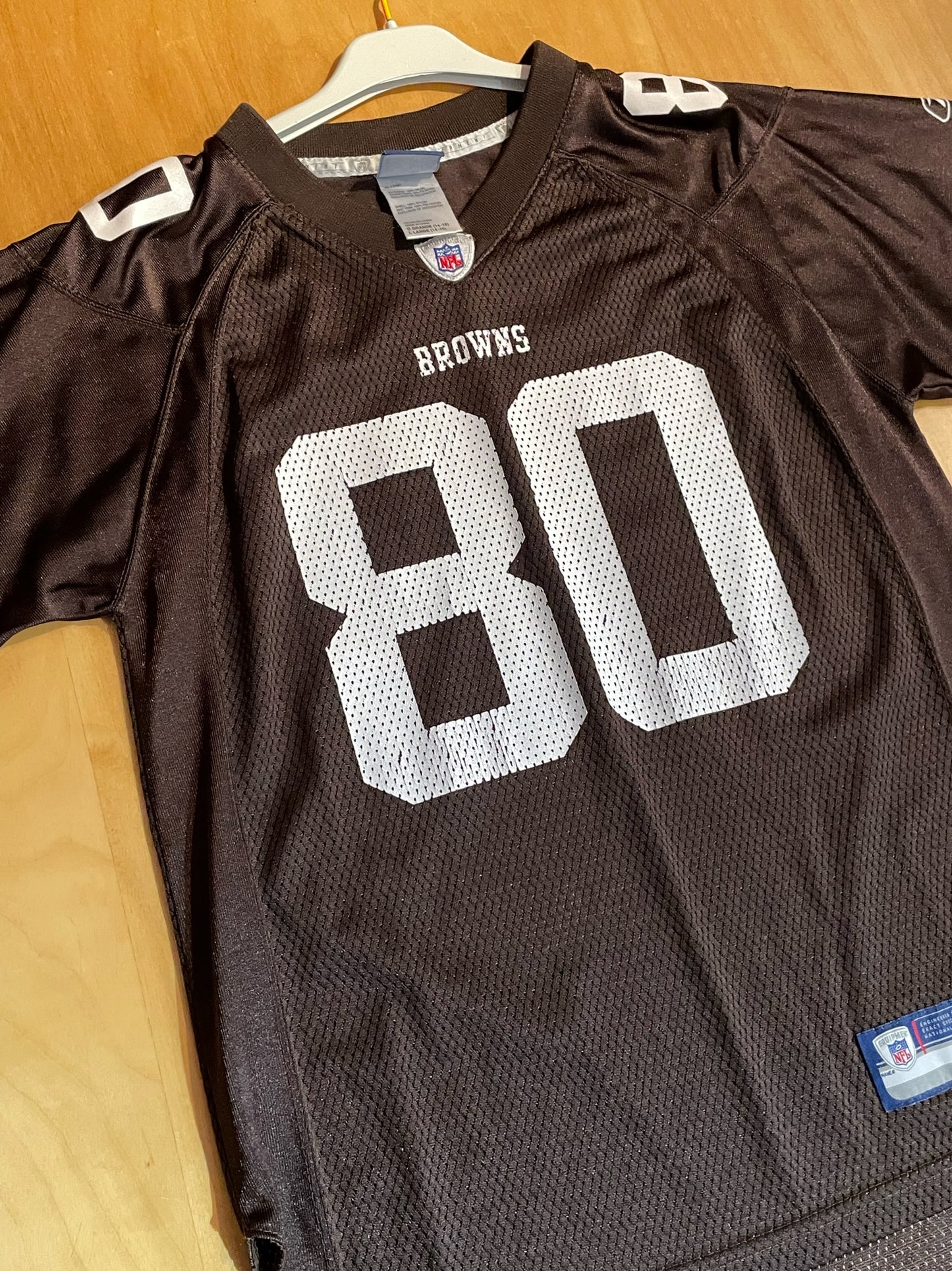 "YOUTH" REEBOK CLEVELAND BROWNS "K.WINSLOW" NFL JERSEY SZ: YOUTH L