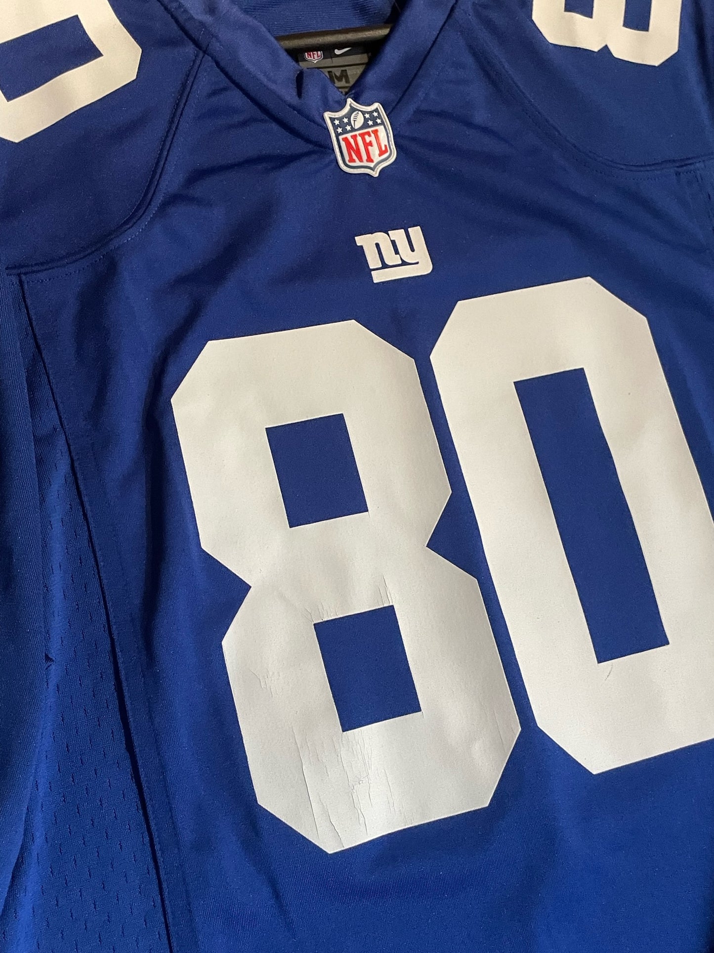 NIKE NEW YORK GIANTS "VICTOR CRUZ" NFL FOOTBALL JERSEY SZ: M