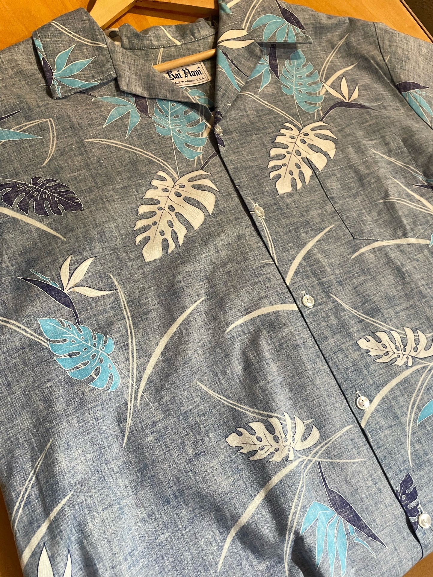 VINTAGE  RAI NANI ORIGINAL HAWAIIAN SHORT SLEEVES SHIRT  SZ: XL