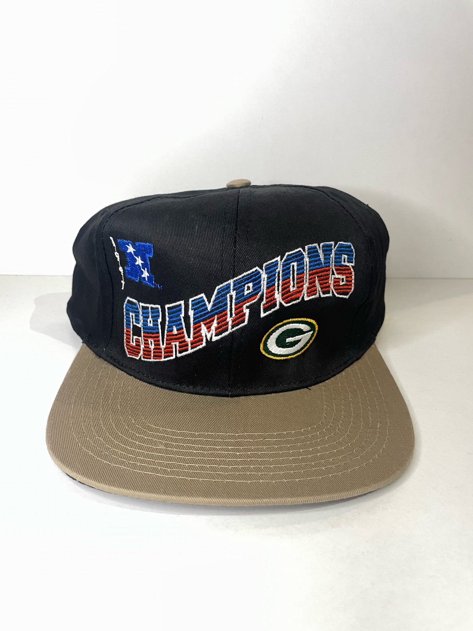 Green Bay Packers Snapback Vintage Logo Cap Hat Black