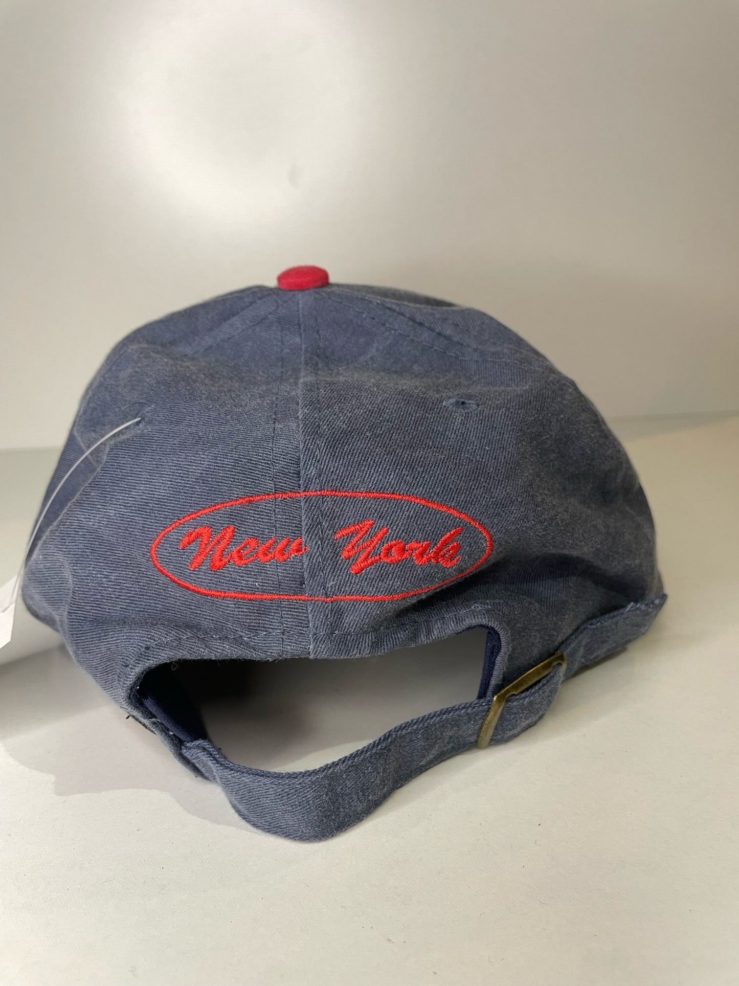 VINTAGE 90s NEW YORK GIANTS 4REAL STRAPBACK CAP HAT