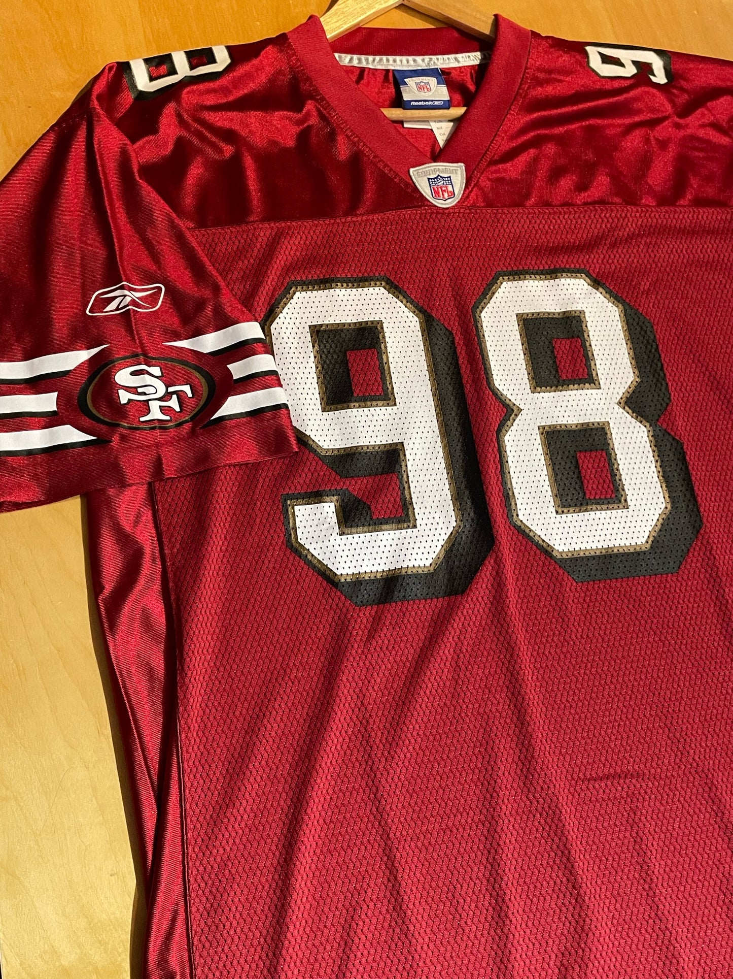 REEBOK SAN FRANCISCO 49ERS "JULIAN PETERSON" NFL FOOTBALL JERSEY SZ: L
