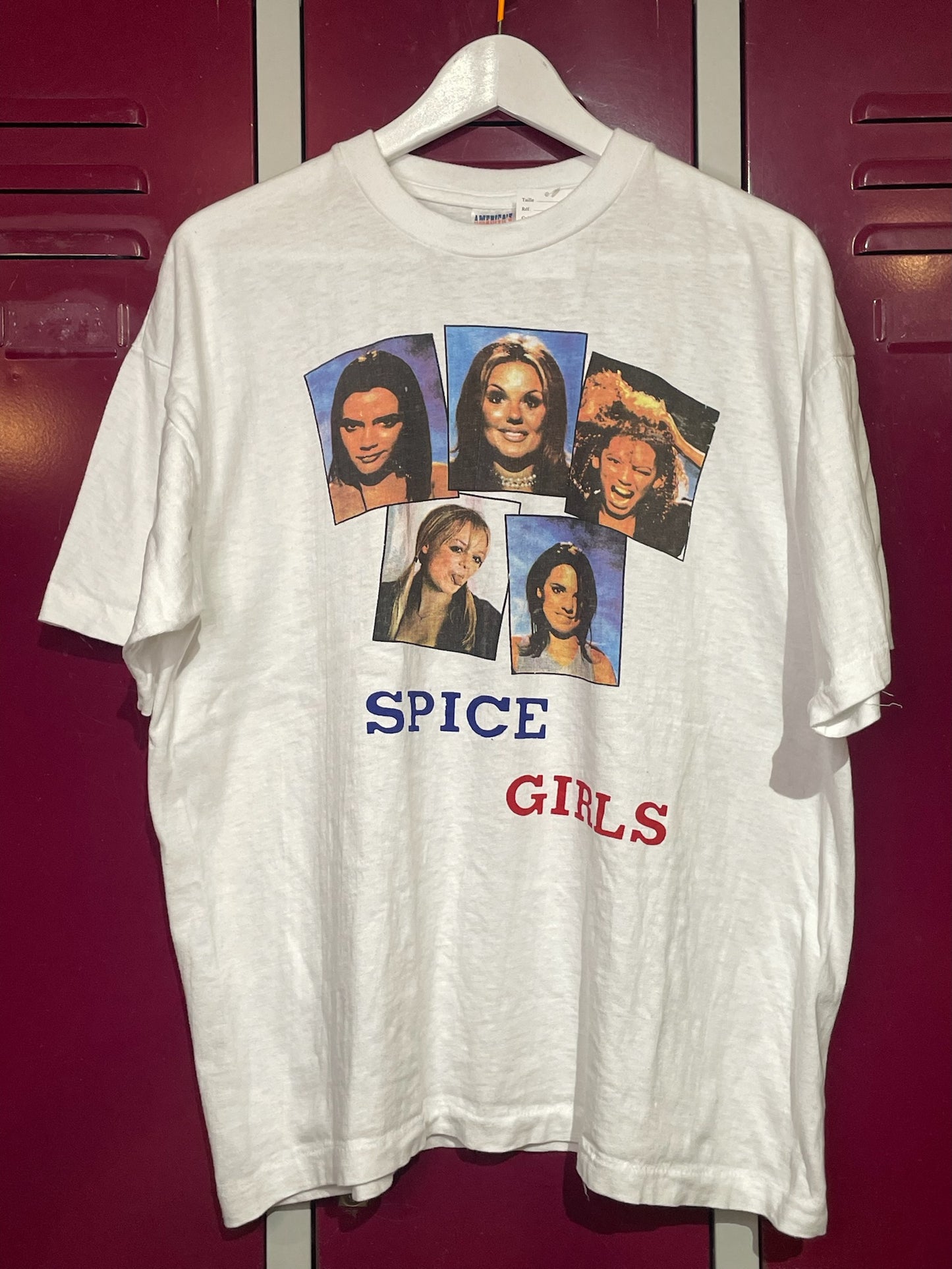 VINTAGE 90s SPICE GIRLS MUSIC BAND T-SHIRT SZ: XL