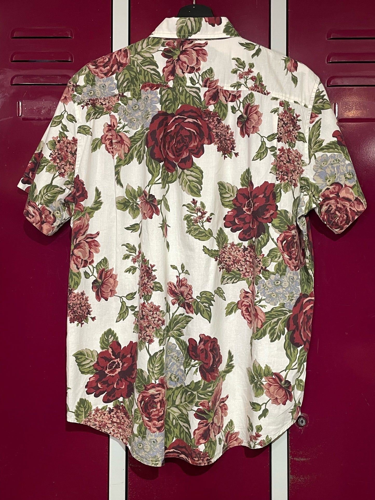 DENIM & SUPPLY RALPH LAUREN FLORAL SHORT SLEEVES SHIRT SZ: L