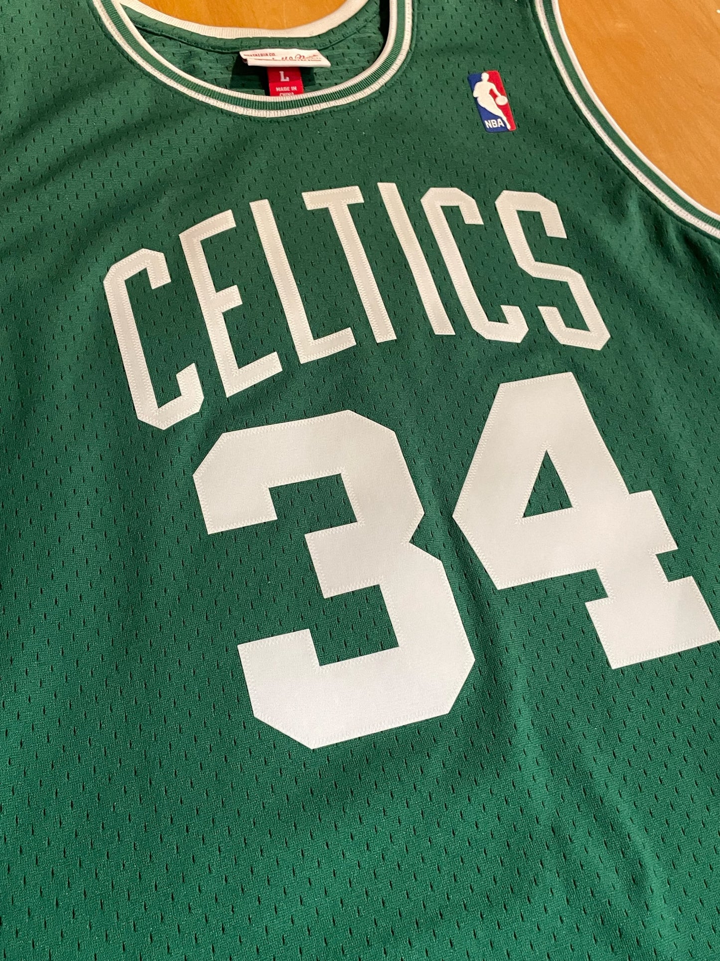 MITCHELL & NESS BOSTON CELTICS "PAUL PIERCE" NBA JERSEY SZ: L