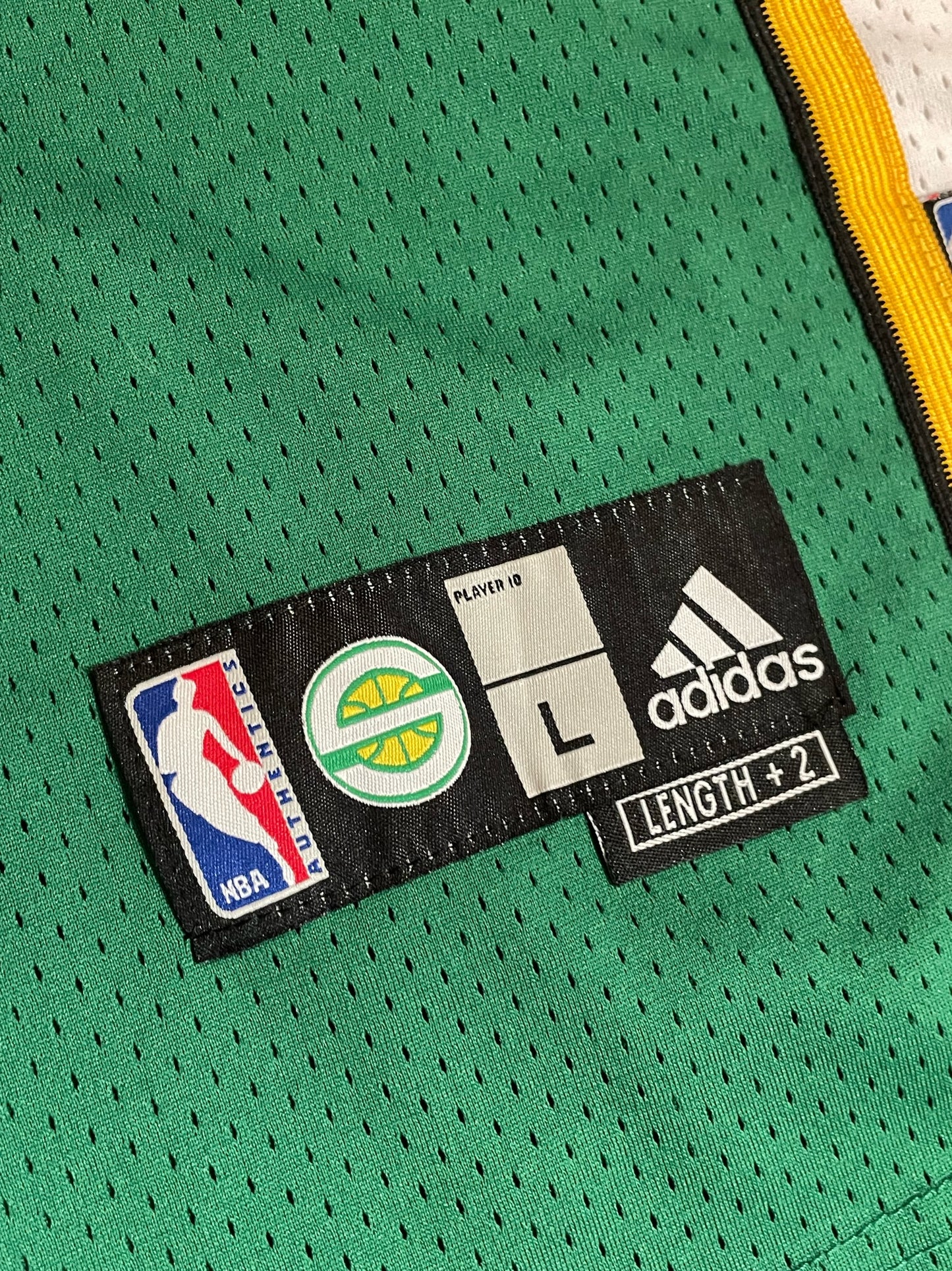 ADIDAS SEATTLE SUPERSONICS "RAY ALLEN" NBA JERSEY SZ: L