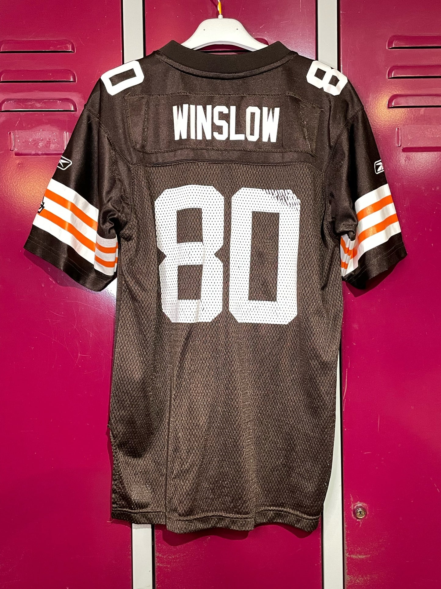 "YOUTH" REEBOK CLEVELAND BROWNS "K.WINSLOW" NFL JERSEY SZ: YOUTH L