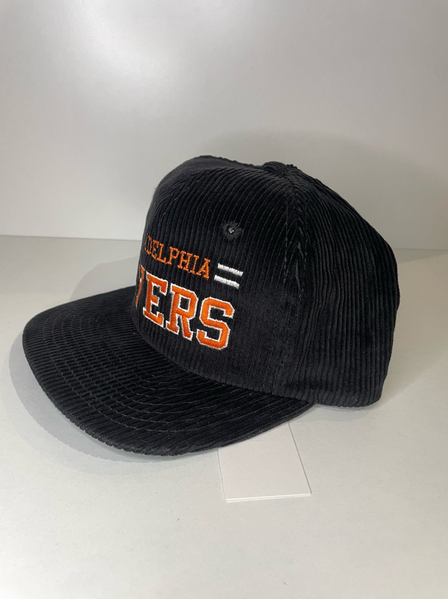 VINTAGE 90s PHILADELPHIA FLYERS TWINS CORDUROY SNAPBACK CAP HAT