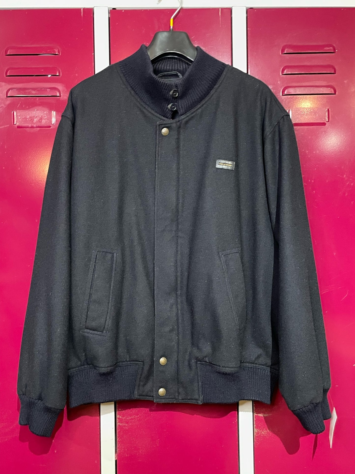 VINTAGE PAUL & SHARK YACHTING WOOL JACKET  SZ: L