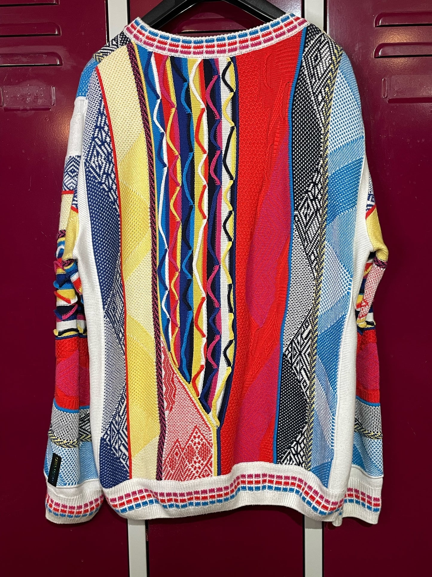 CARLO COLUCCI MADE IN ITALY MULTICOLORS KNIT PULLOVER SZ: XL