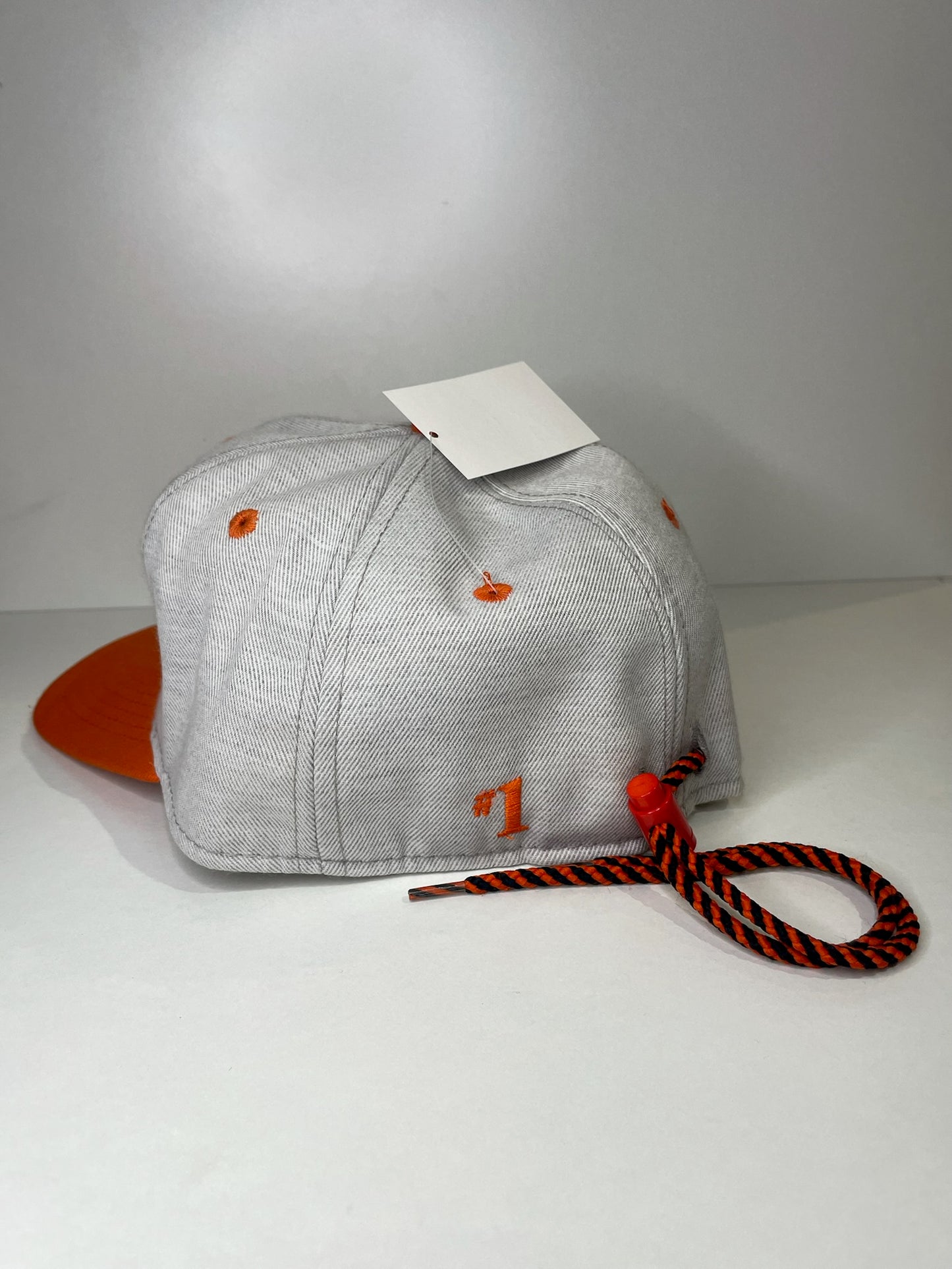 VINTAGE 90s PHILADELPHIA FLYERS #1 APPAREL DRAWSTRING CAP HAT