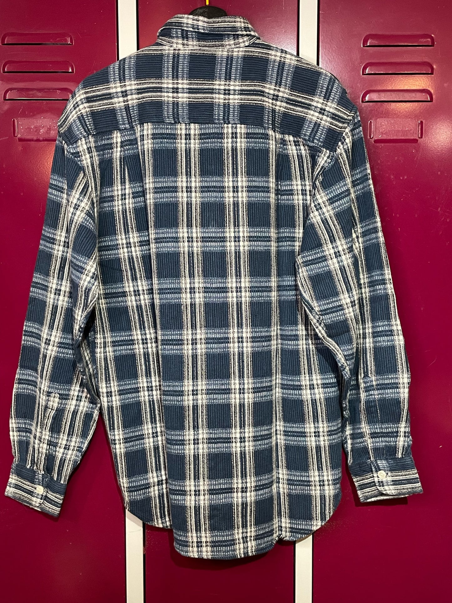 "DS" VINTAGE 90s CANVAS "COOP" CHECKED SHIRT SZ: S (Oversized)