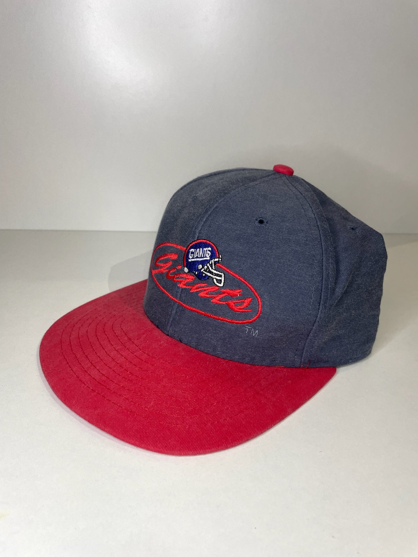VINTAGE 90s NEW YORK GIANTS 4REAL STRAPBACK CAP HAT