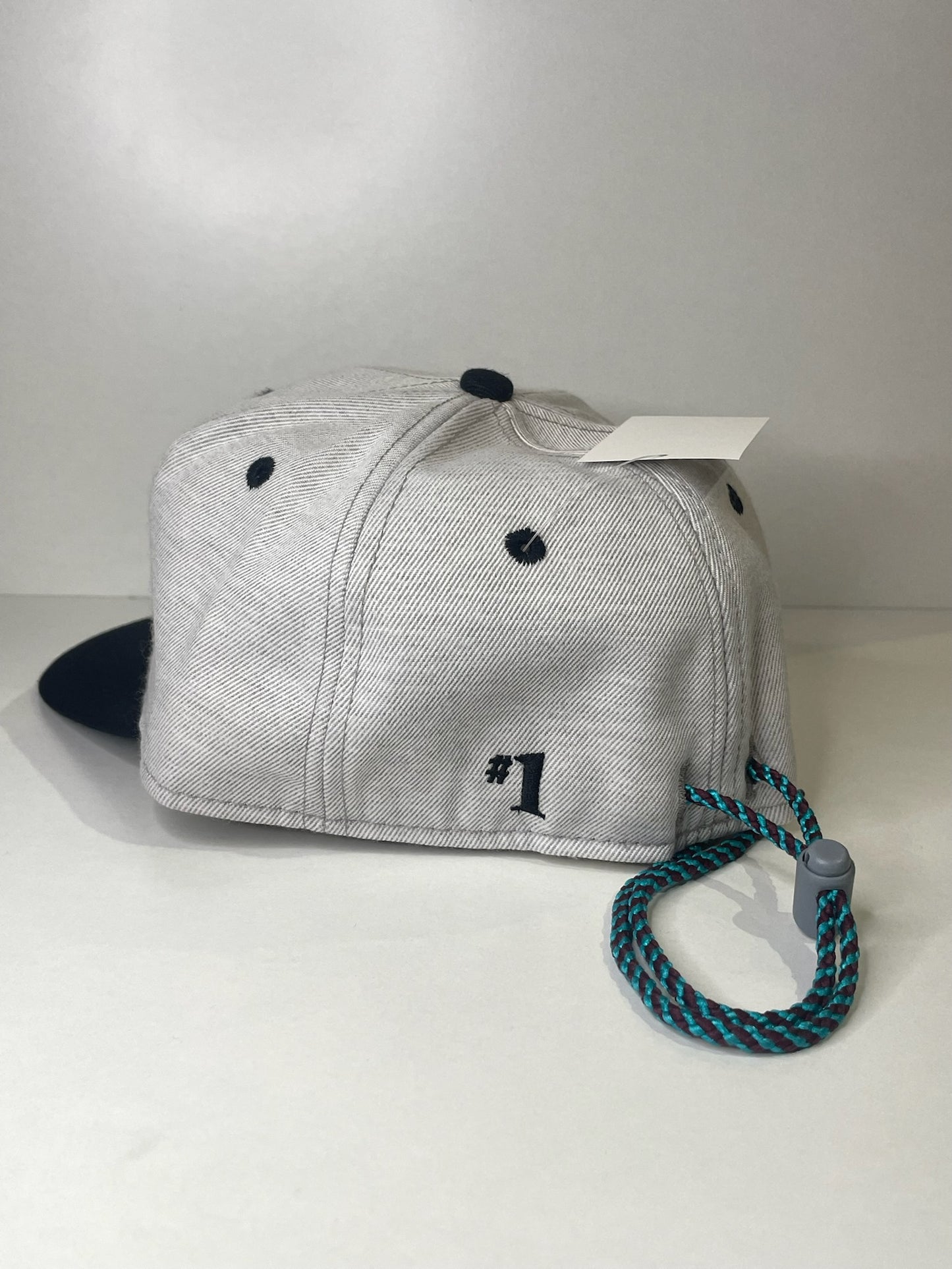 VINTAGE 90s MIGHTY DUCKS #1 APPAREL DRAWSTRING CAP HAT
