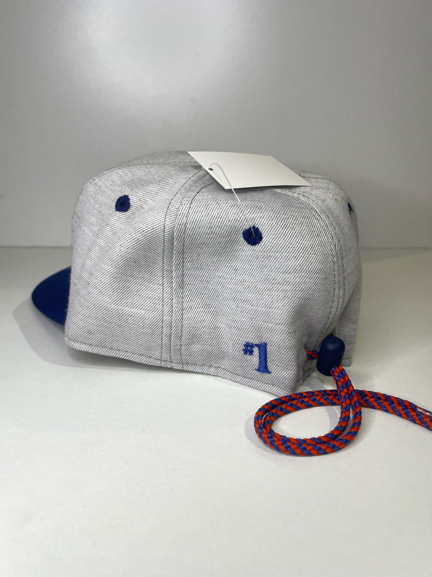 VINTAGE 90s EDMONTON OILERS #1 APPAREL DRAWSTRING CAP HAT