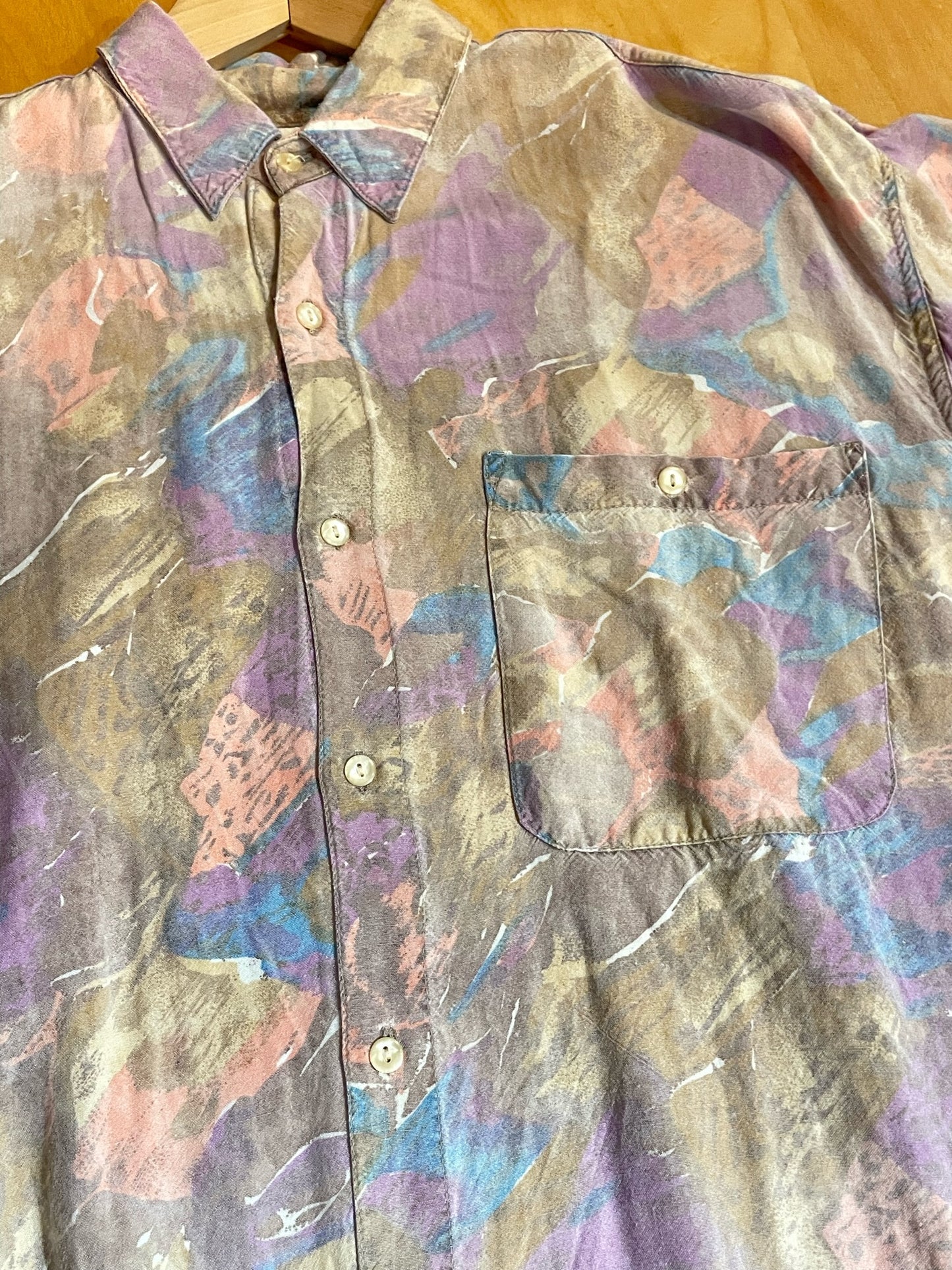 VINTAGE 90s OVERSIZE SHORT SLEEVES SHIRT SZ: XL