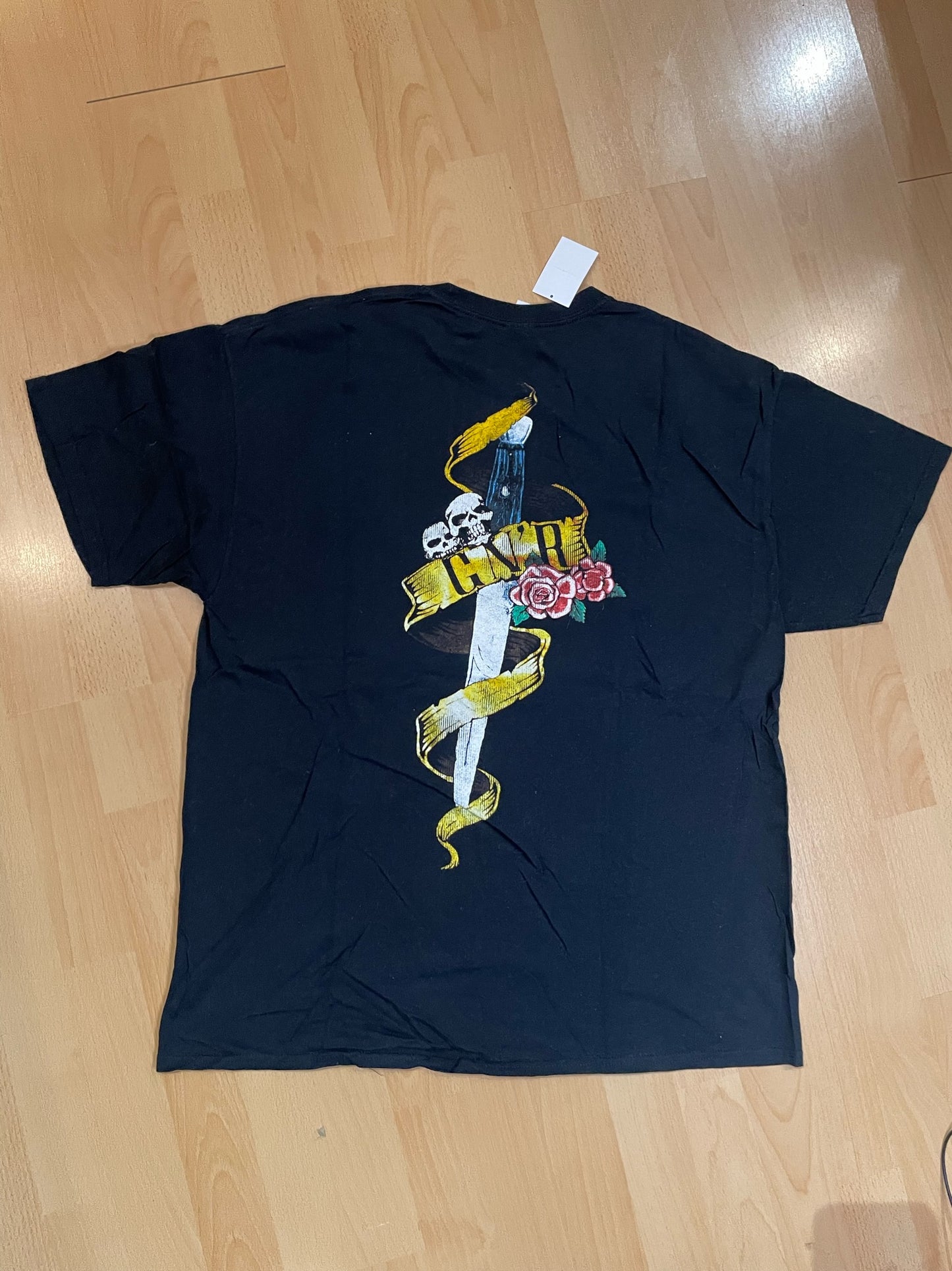 GUNS N ROSES "BLEEDING HEART" MUSIC BAND T-SHIRT SZ: XL