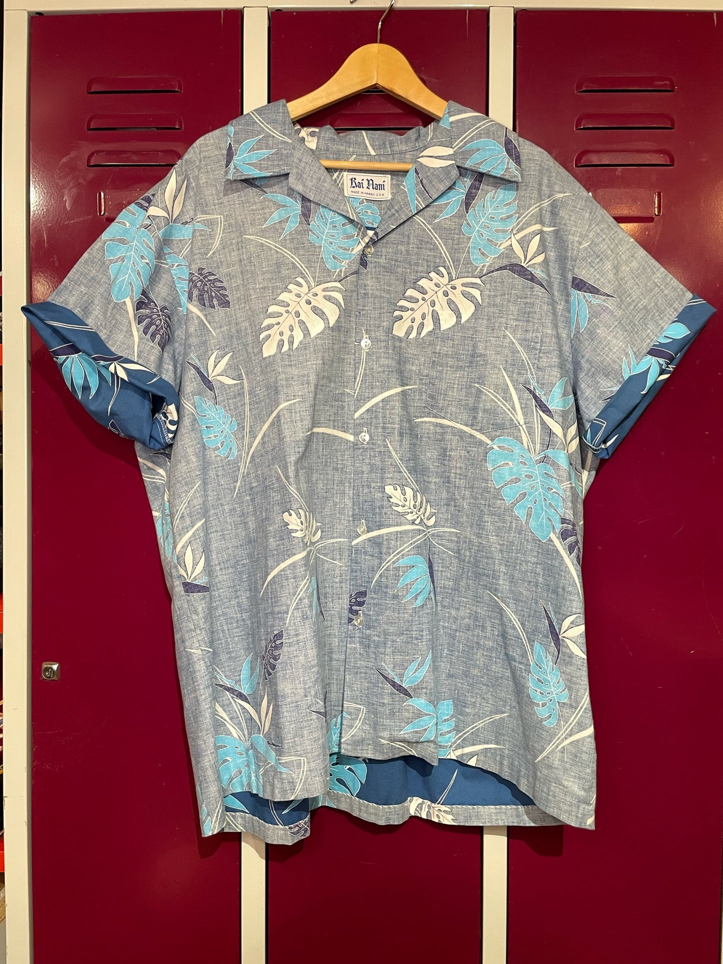 VINTAGE  RAI NANI ORIGINAL HAWAIIAN SHORT SLEEVES SHIRT  SZ: XL