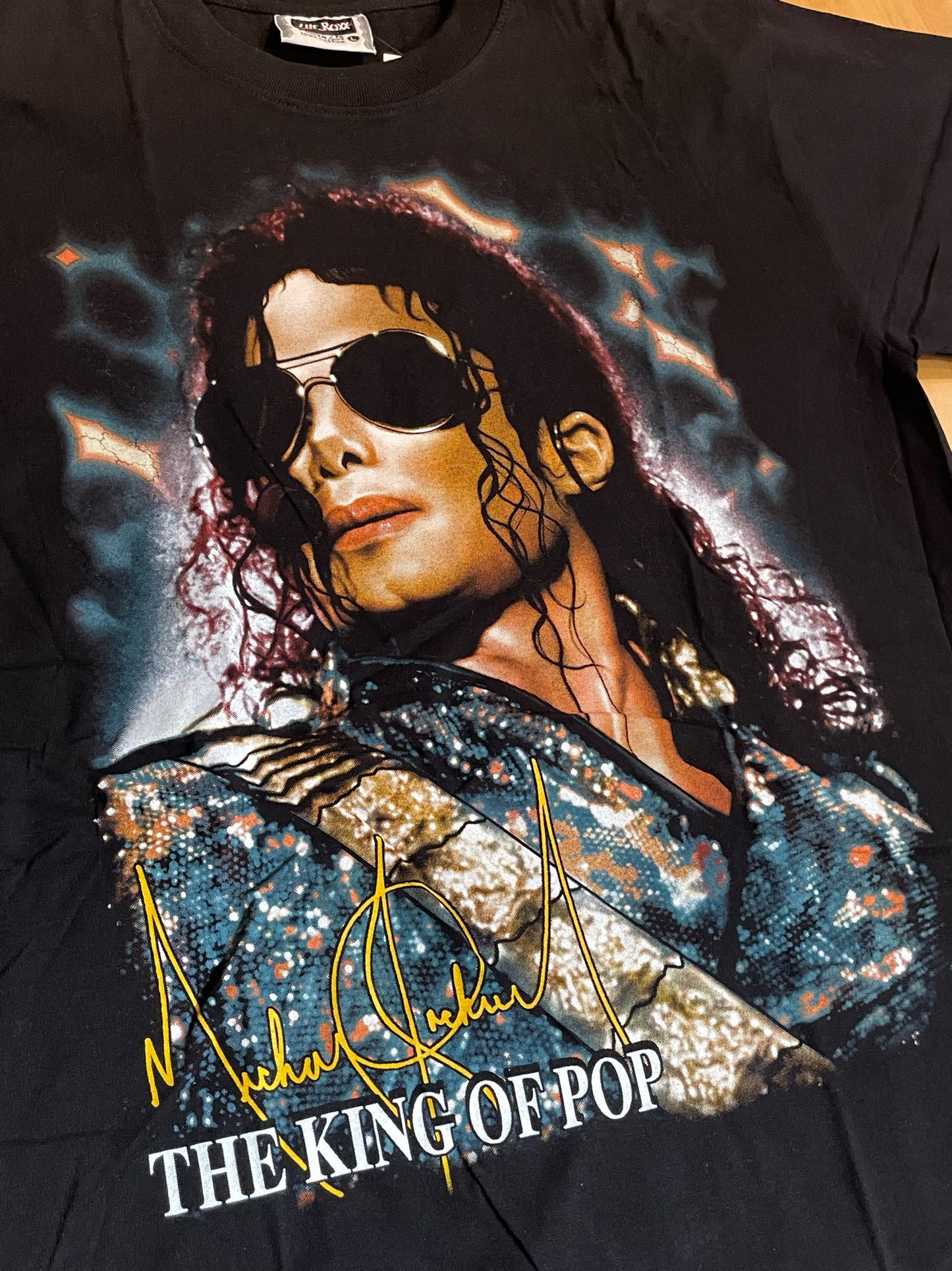 MICHAEL JACKSON "THE KING OF POP" MUSIC T-SHIRT SZ: L