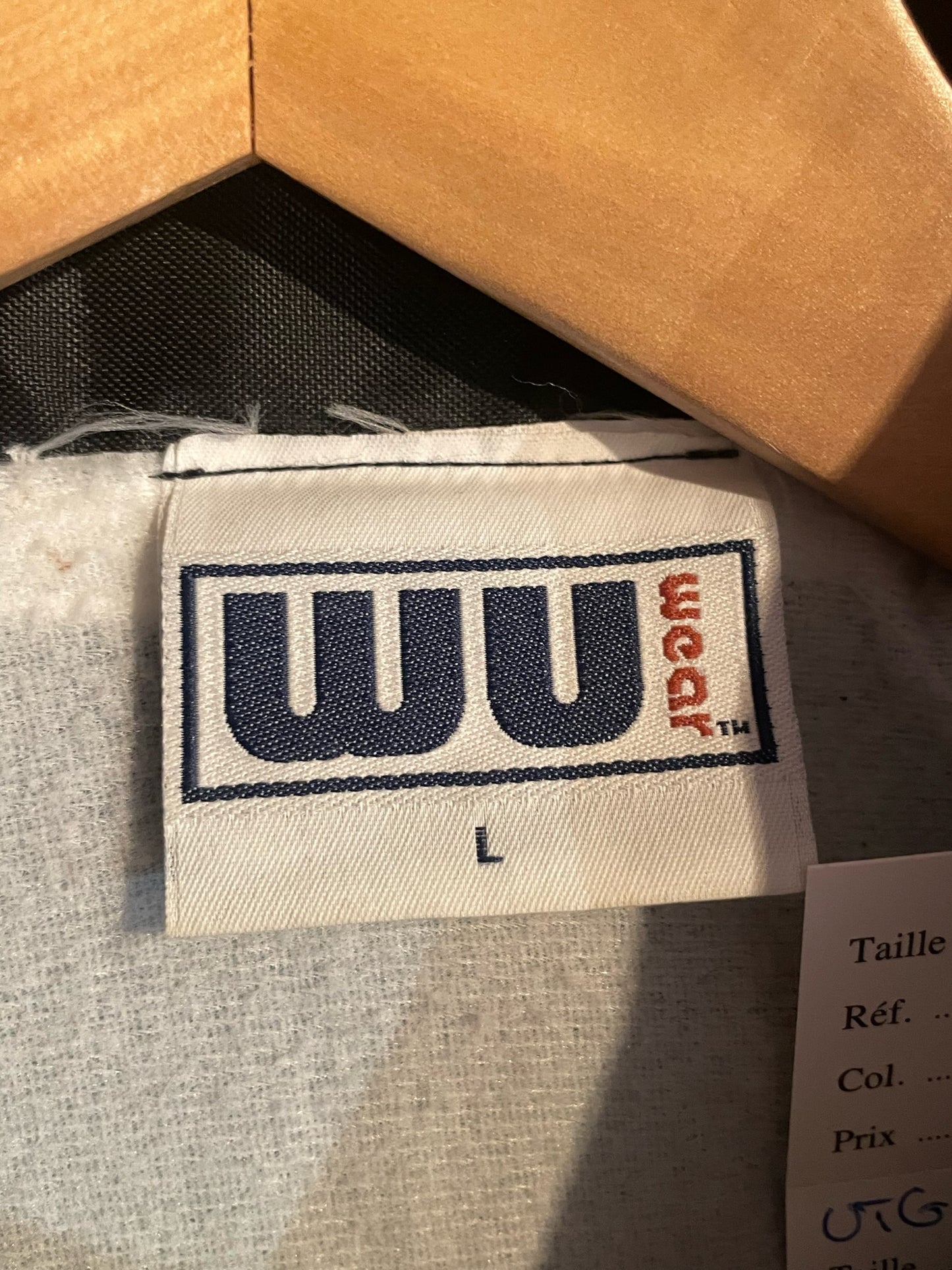 VINTAGE 90s WU WEAR "WORLD WIDE" WINDBREAKER JACKET SZ: L