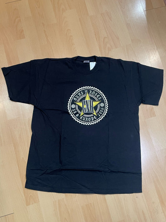 GUNS N ROSES "EUROPE TOUR 2006" MUSIC BAND T-SHIRT  SZ: XL