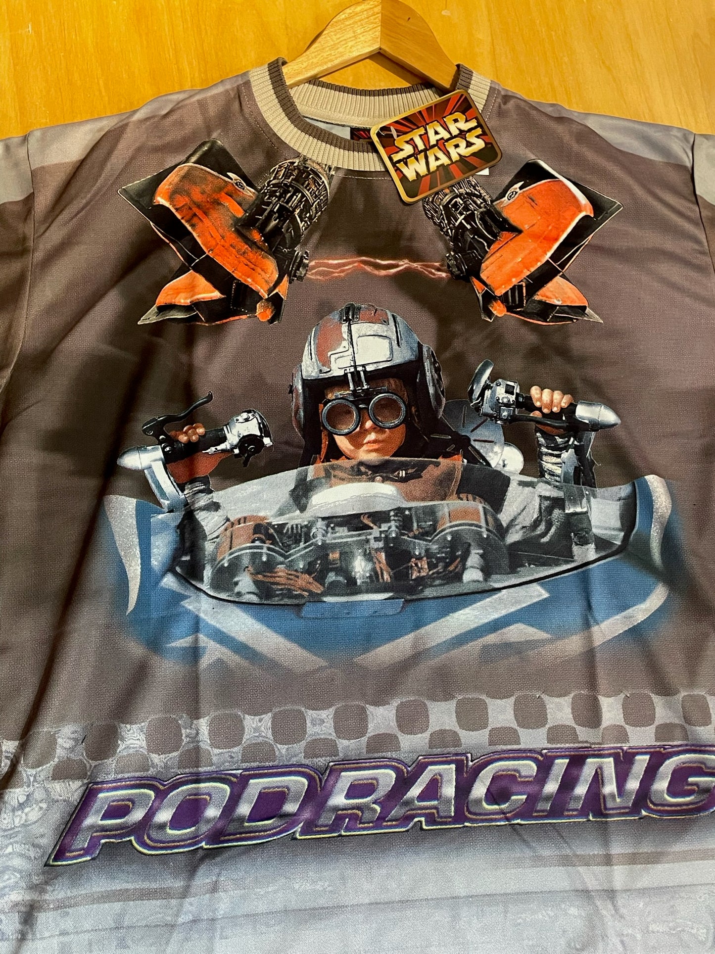 "DS" VINTAGE 1999 STAR WARS "EPISODE 1" AOP T-SHIRT SZ: XL