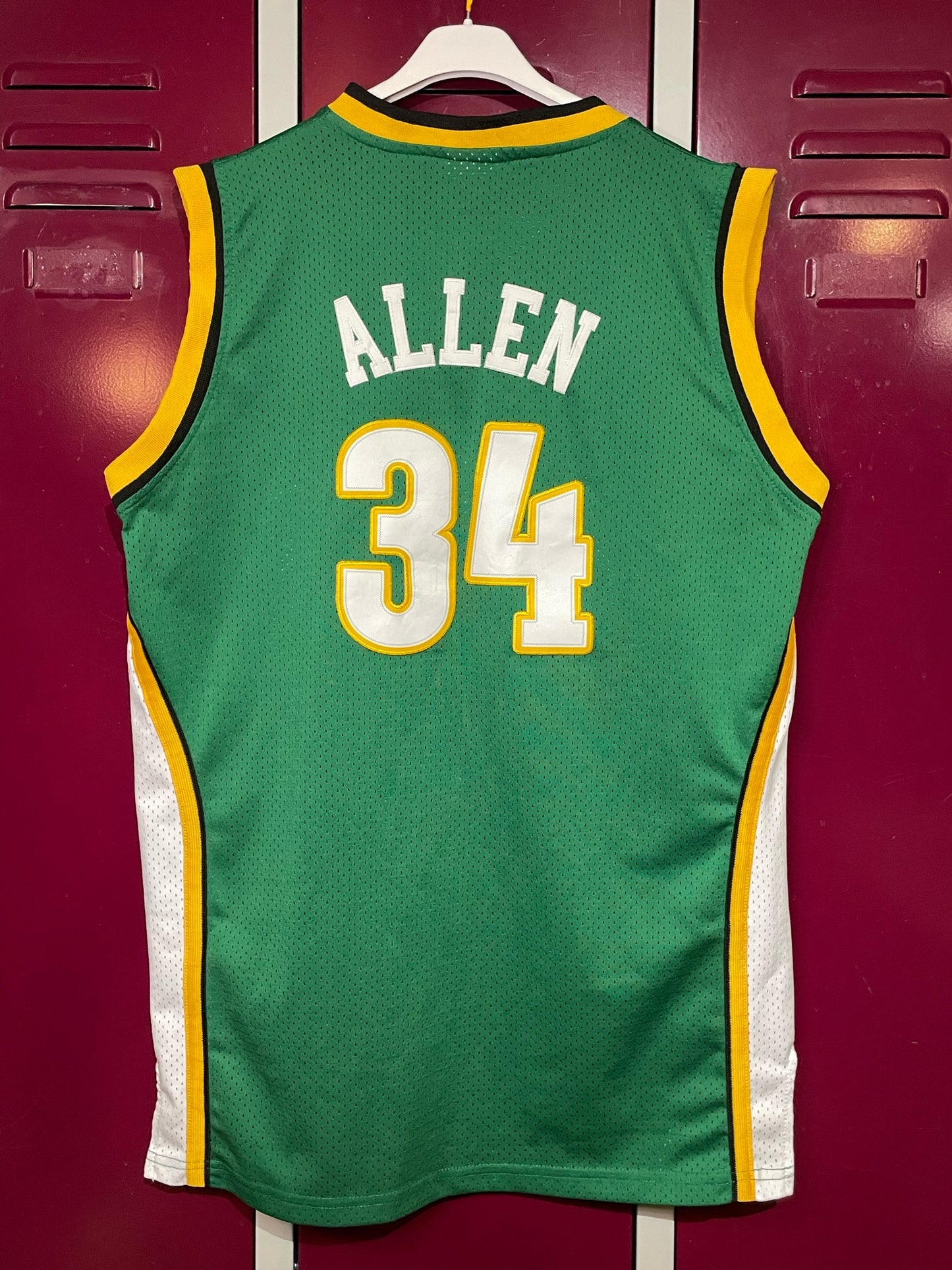 ADIDAS SEATTLE SUPERSONICS "RAY ALLEN" NBA JERSEY SZ: L